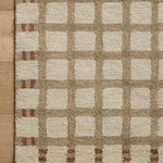 Magnolia Home by Joanna Gaines x Loloi Waylon Natural / Rust Rug RUGS - wool Loloi