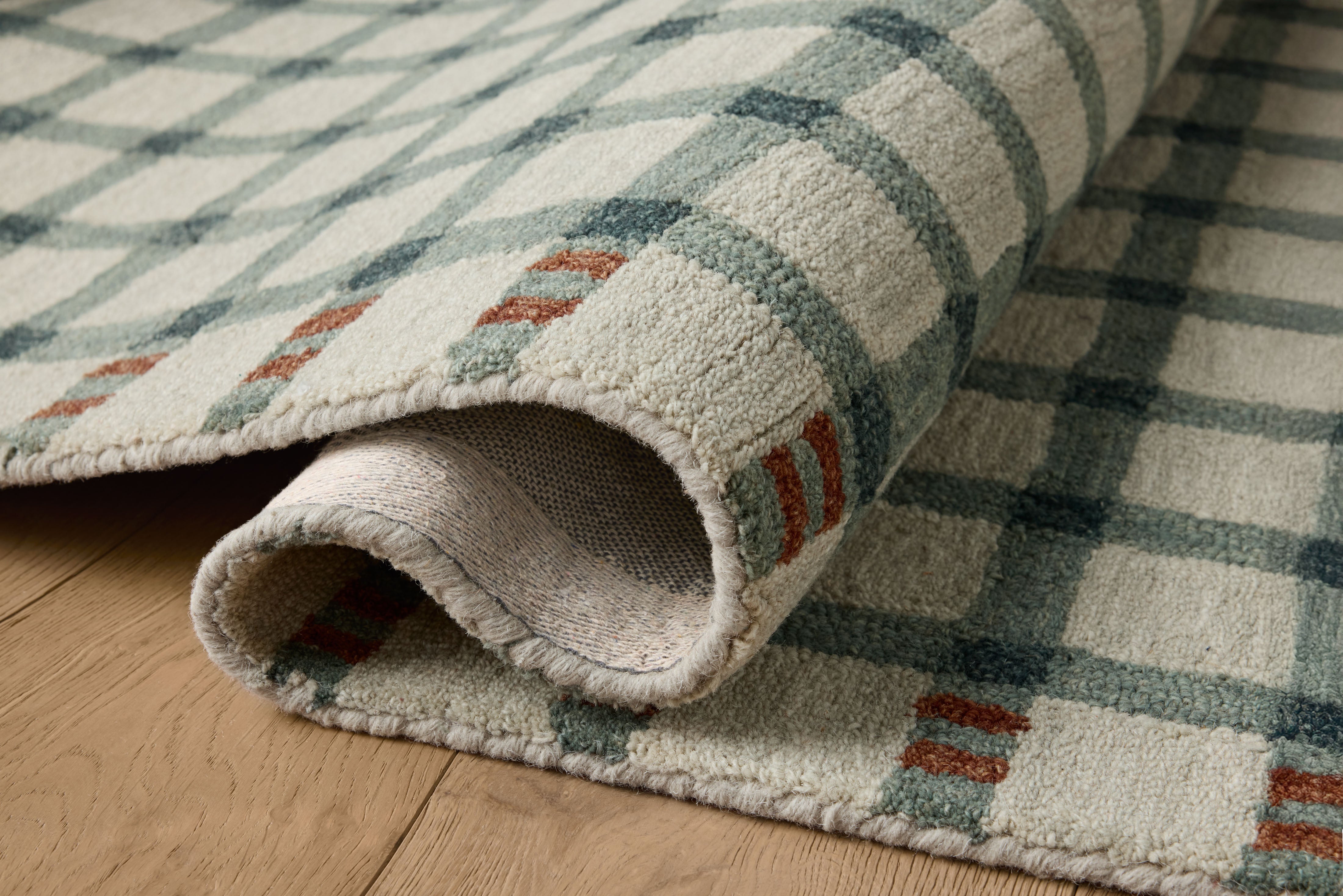 IN STORE - Magnolia Home by Joanna Gaines x Loloi Waylon Spa / Brick Rug RUGS - wool Loloi