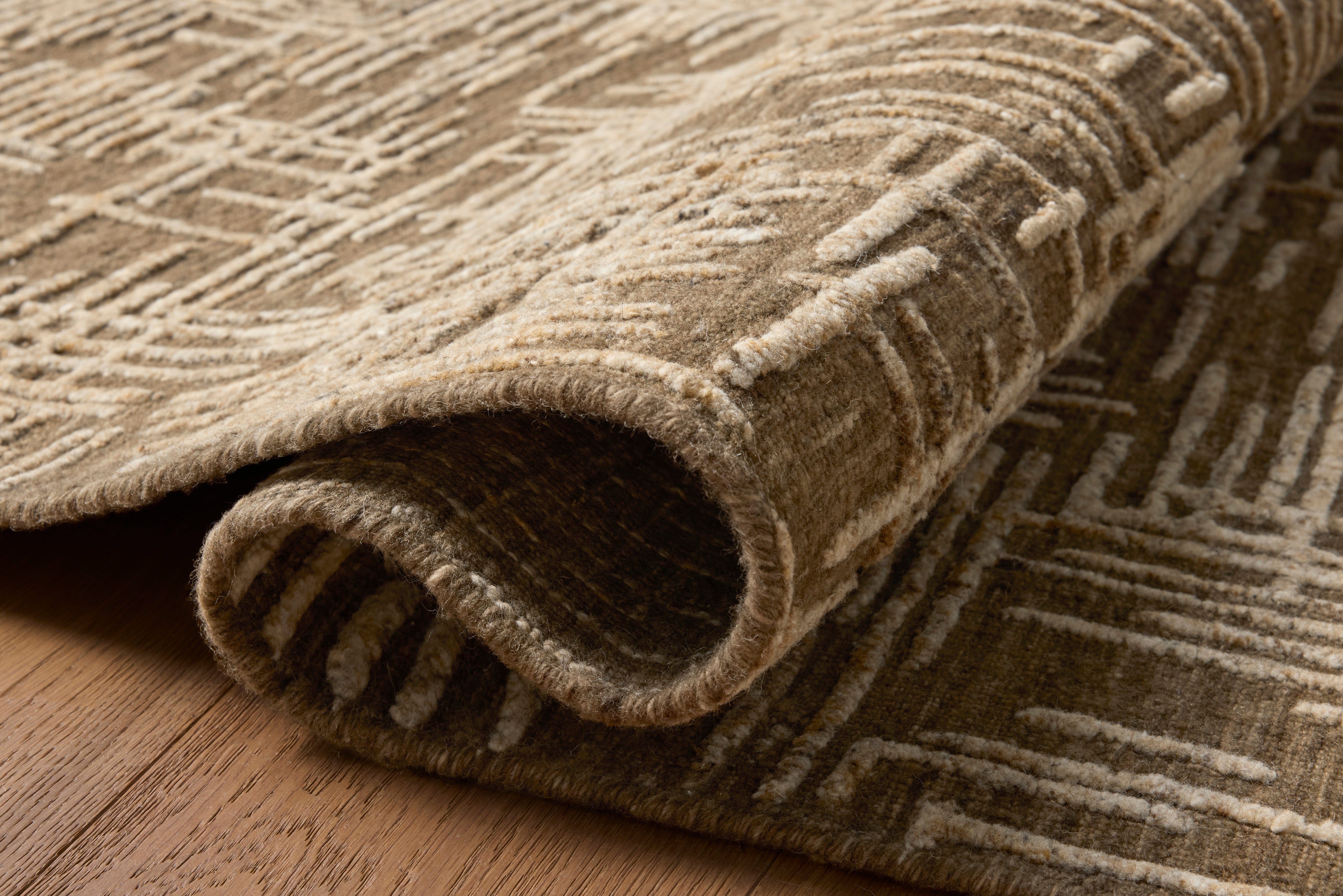 Loloi Woodriff Tobacco / Natural Rug RUGS - wool Loloi