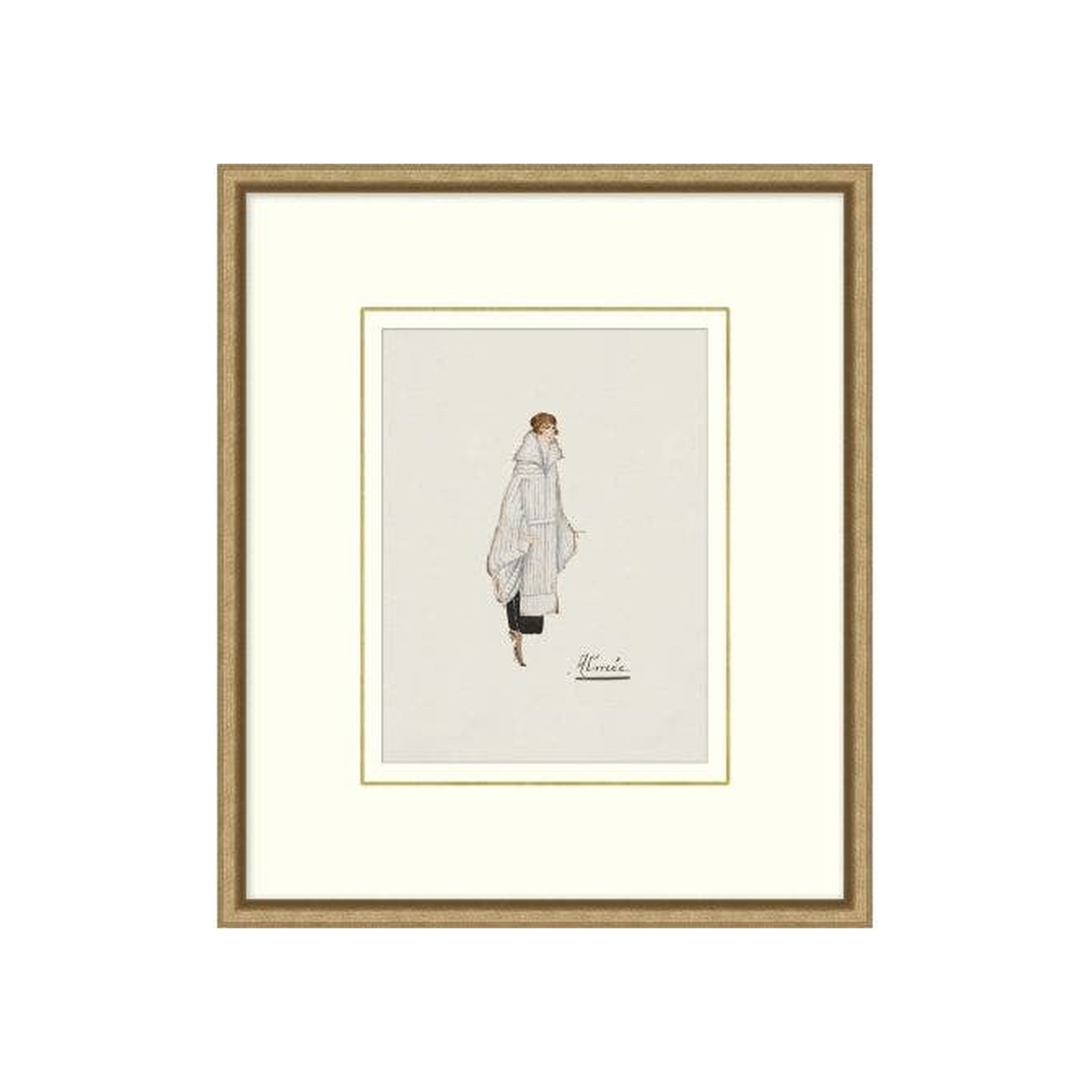 "Fashion Sketch" Framed Art Print, Fashion Sketch 1