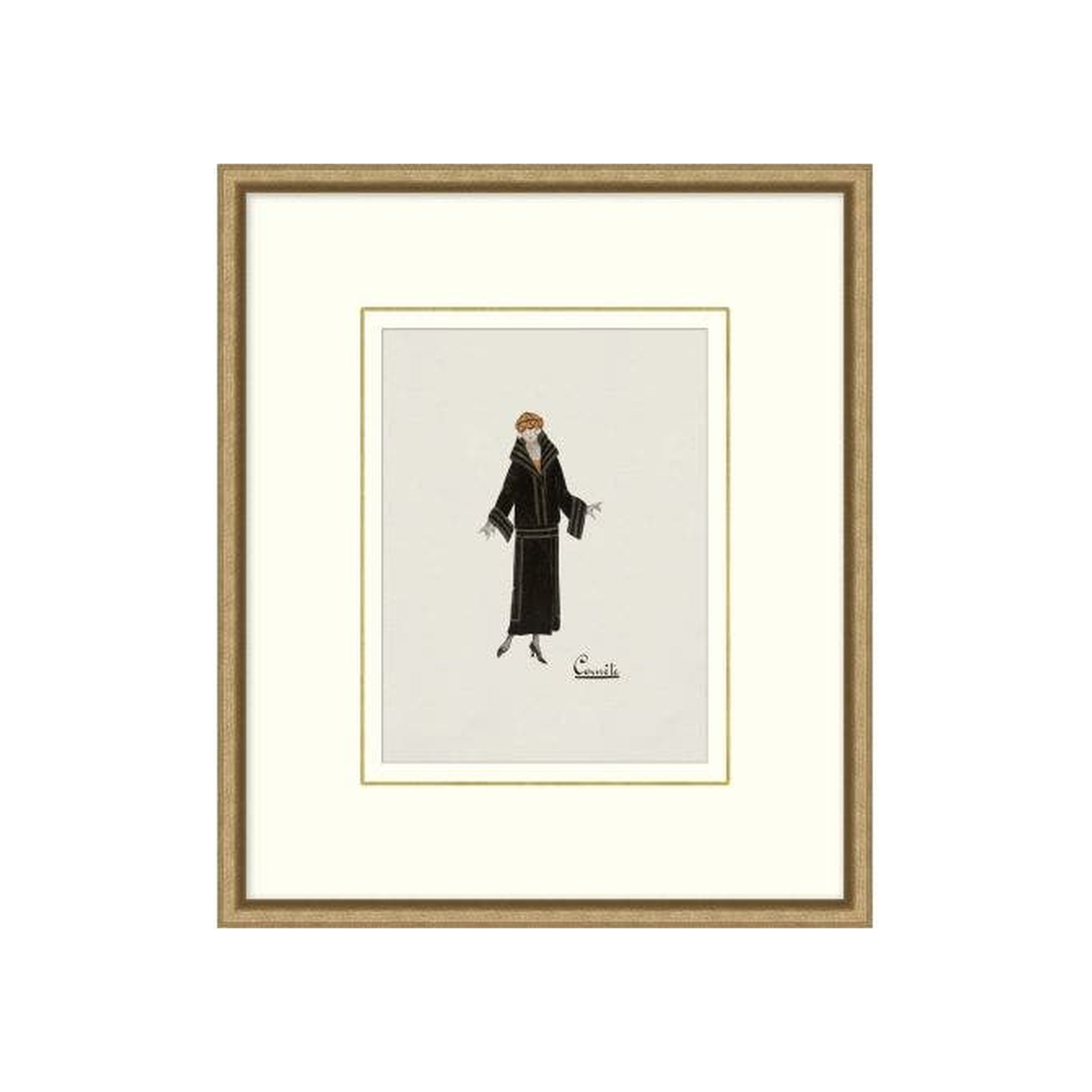 "Fashion Sketch" Framed Art Print, Fashion Sketch 8