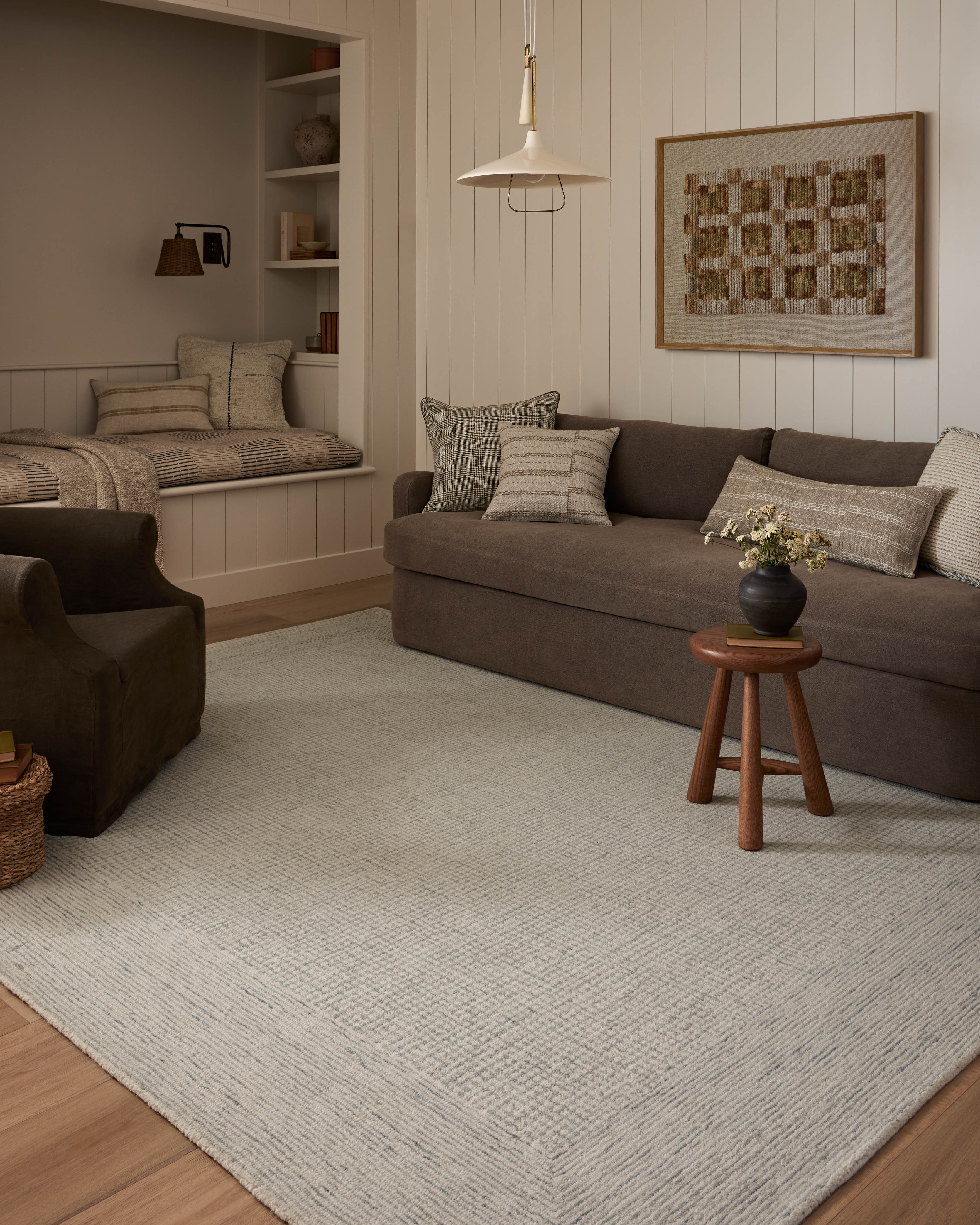 Amber Lewis x Loloi Windsor Ivory / Sky Rug RUGS - wool Loloi