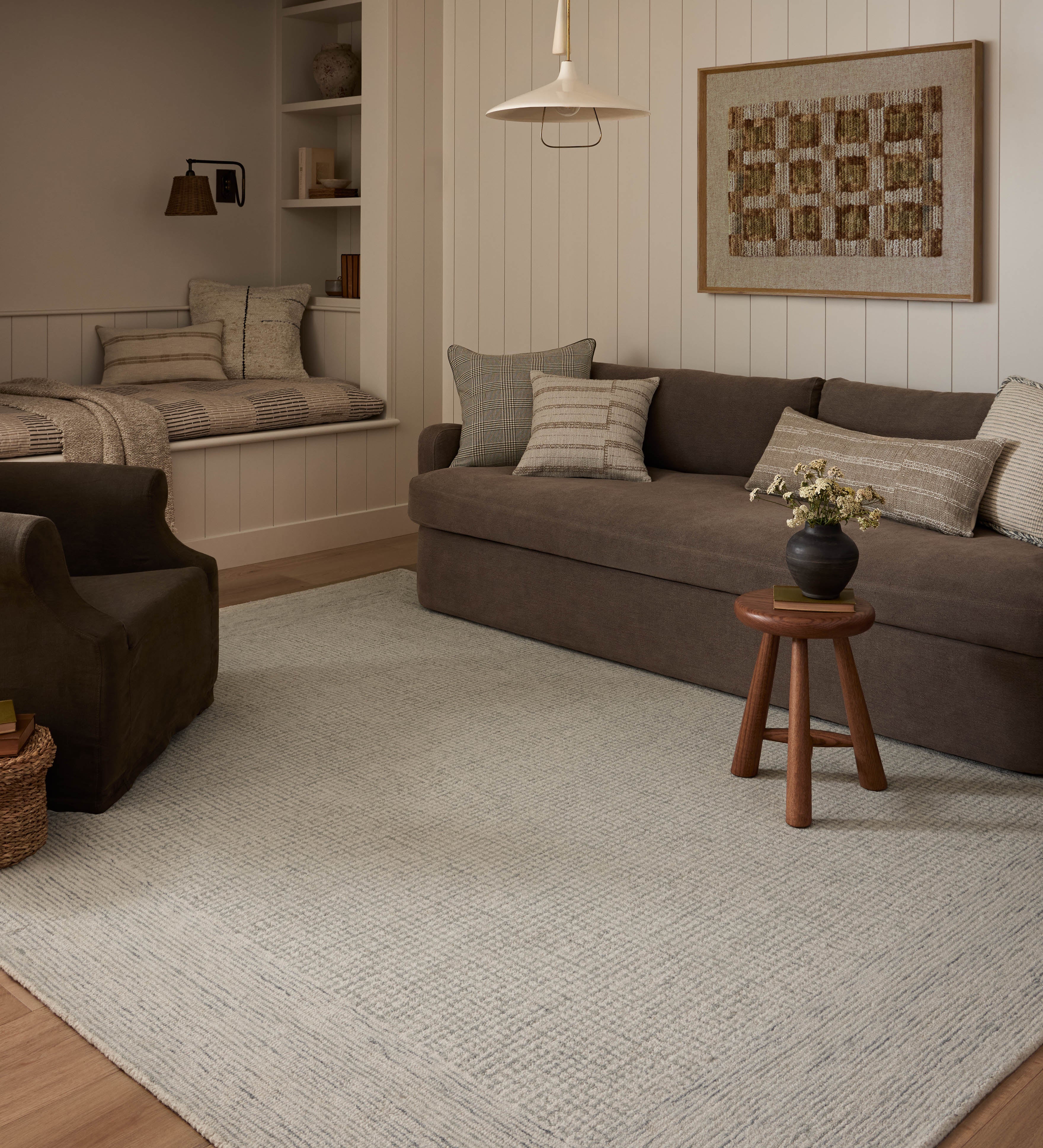 Amber Lewis x Loloi Windsor Ivory / Sky RUGS - wool Loloi