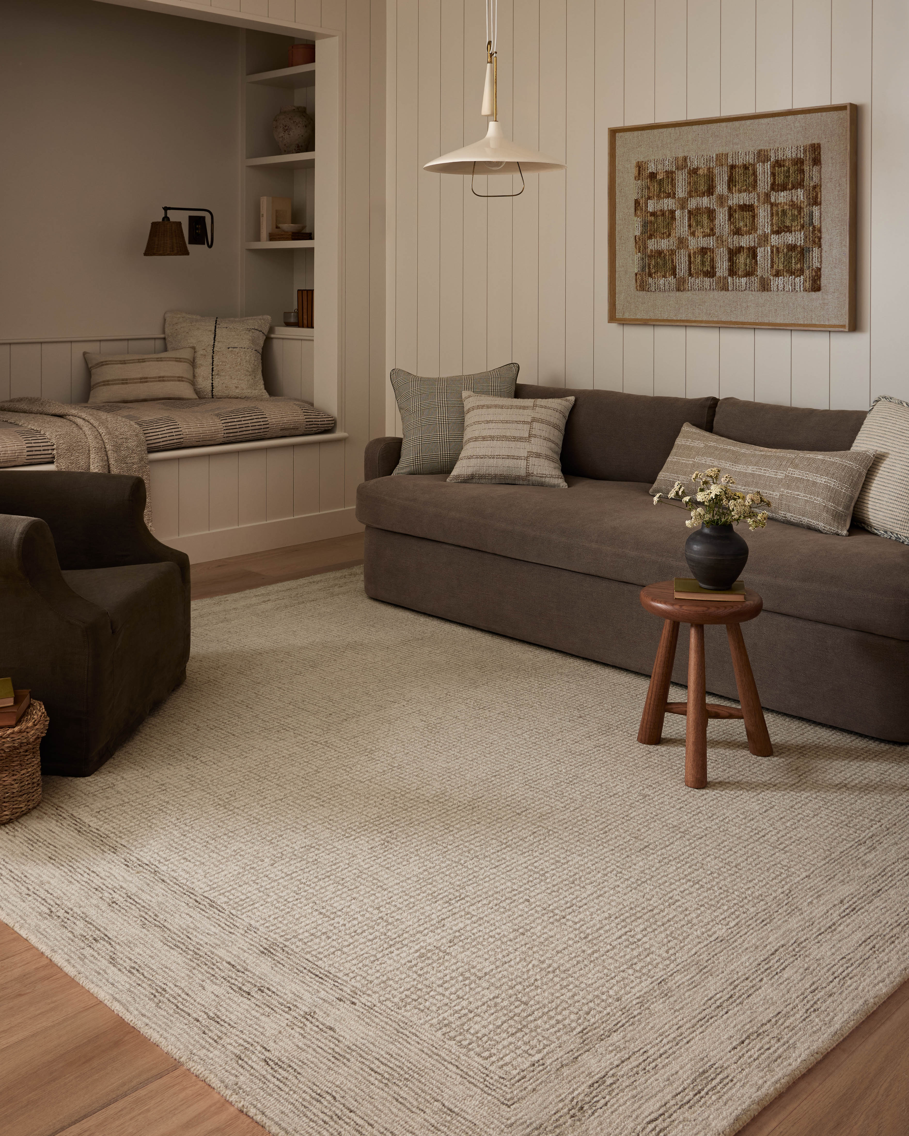 Amber Lewis x Loloi Windsor Ivory / Stone Rug RUGS - wool Loloi