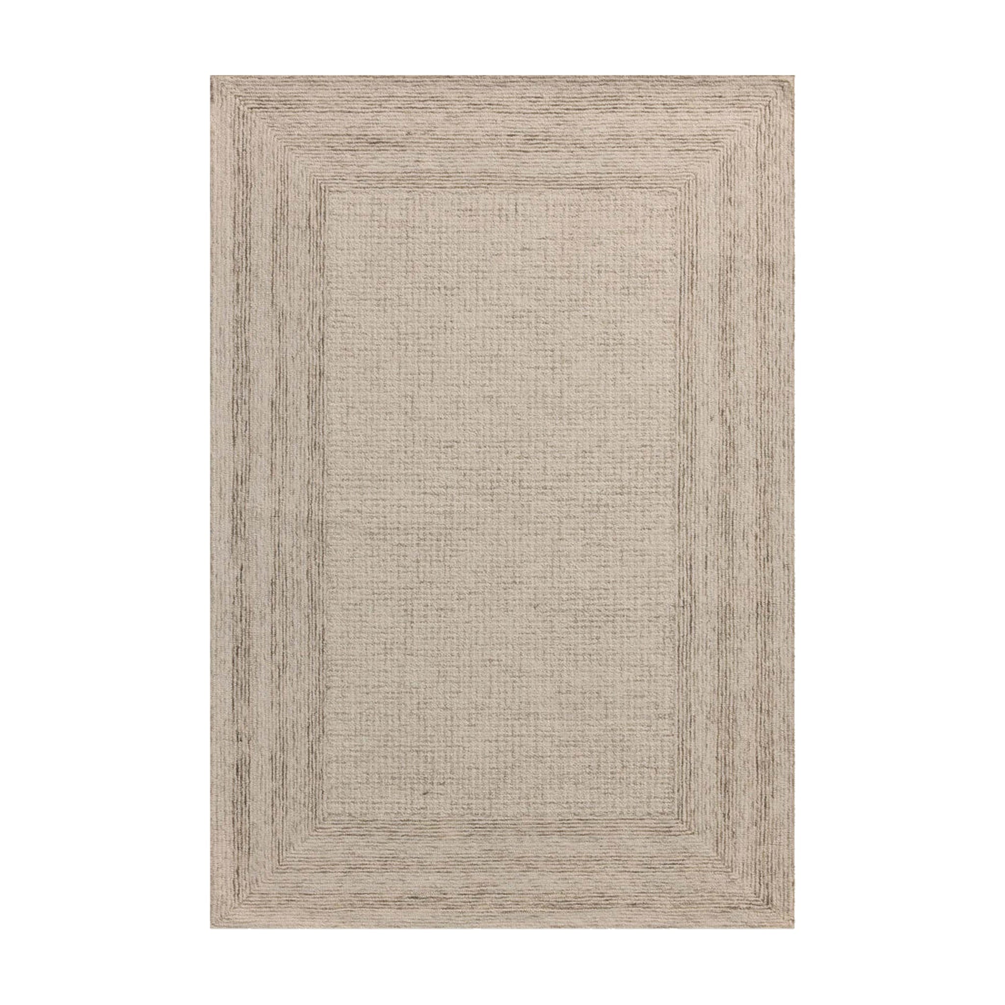 Amber Lewis x Loloi Windsor Ivory / Stone Rug RUGS - wool Loloi 18" x 18"