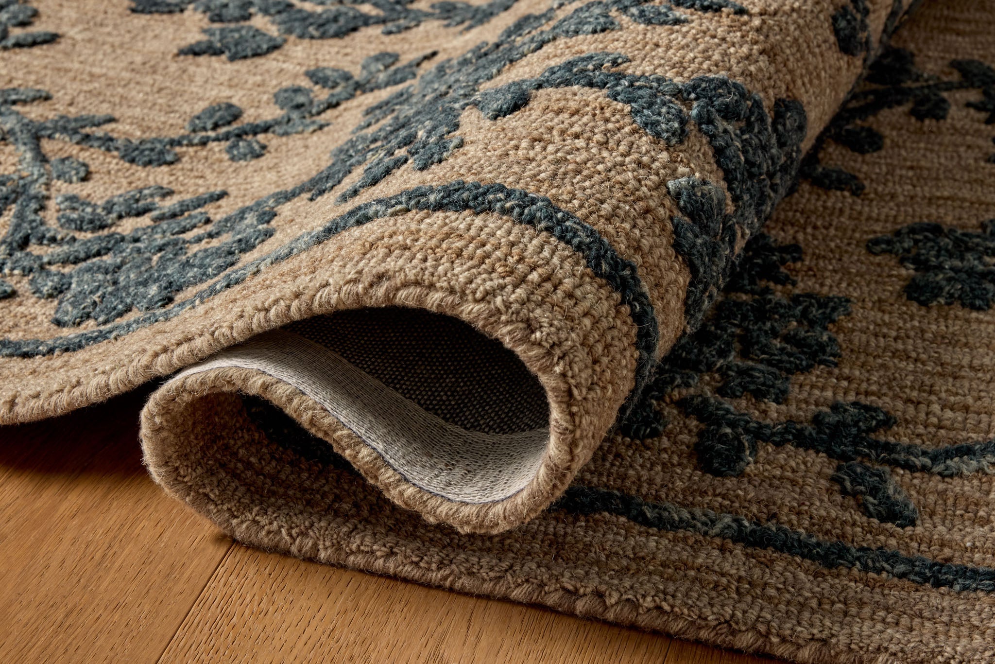 Magnolia Home x Loloi Winslet Latte / Navy Rug - Rug & Weave