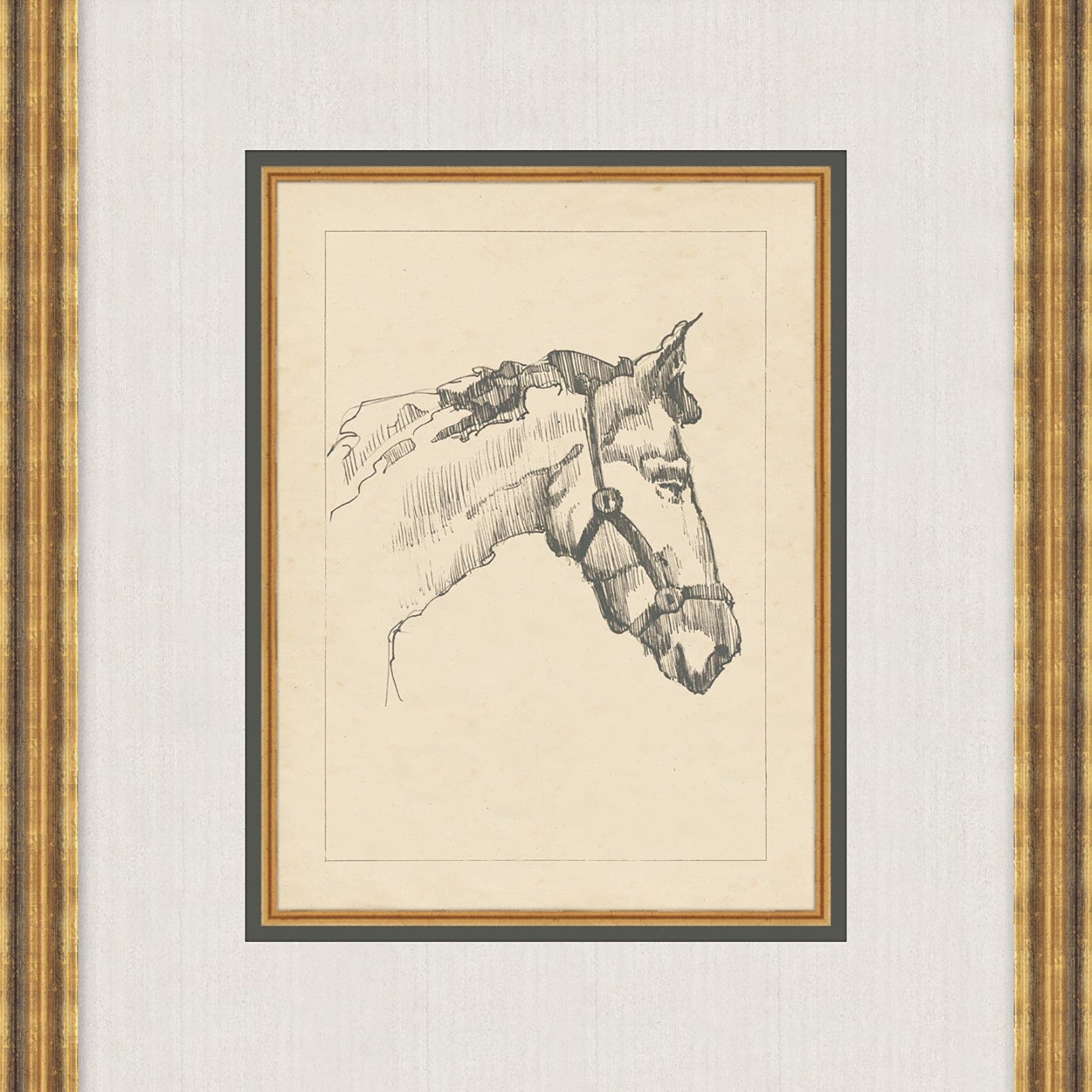 "Equine Sketch" Framed Art Print ARTWORK - framed art Wendover Art Group