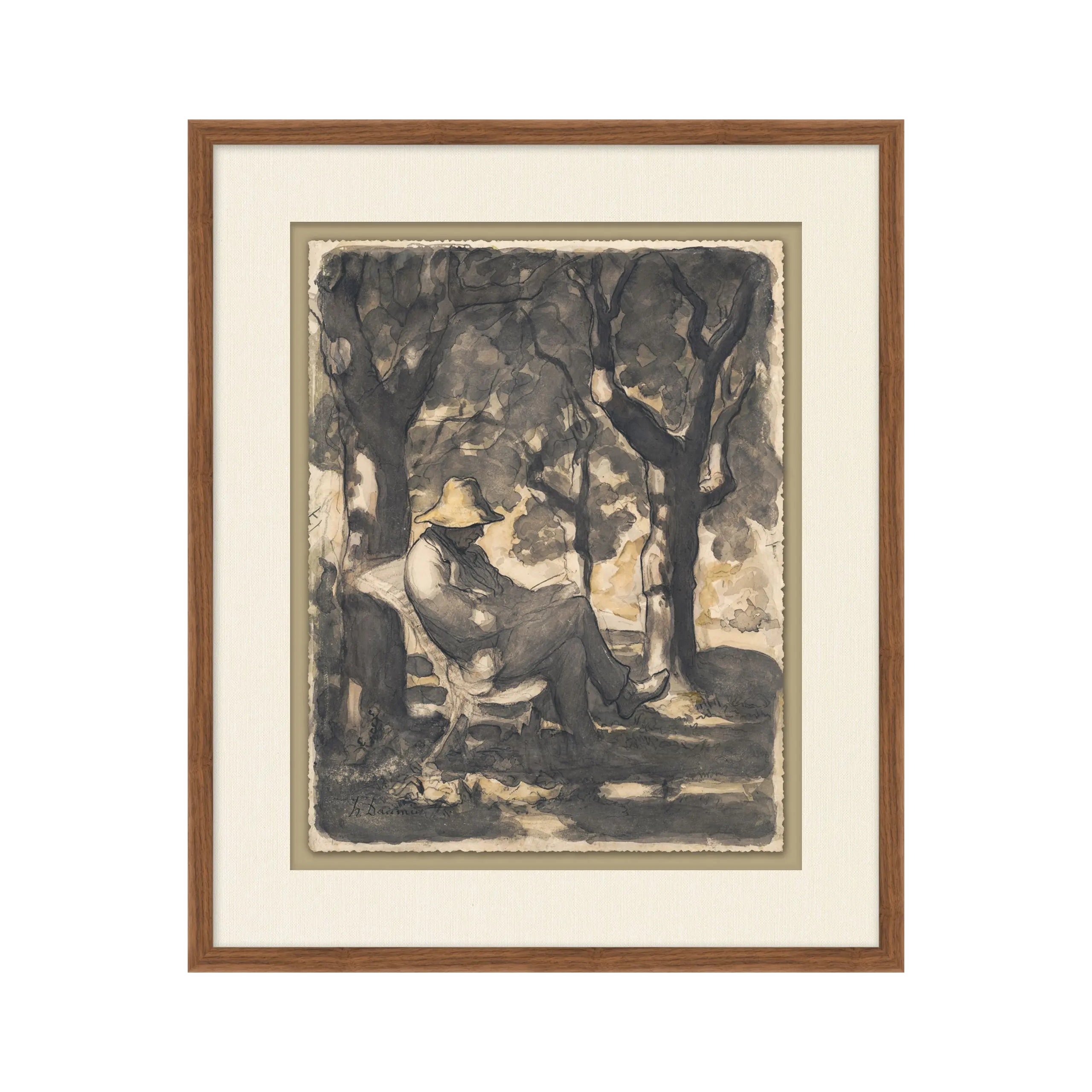 IN STORE - "The Reader's Garden" Framed Art Print ARTWORK - in store Wendover Art Group