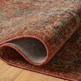 Loloi Winchester Rust / Multi Rug RUGS - synthetic Loloi 18" x 18"