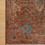 Loloi Winchester Rust / Multi Rug RUGS - synthetic Loloi 18" x 18"