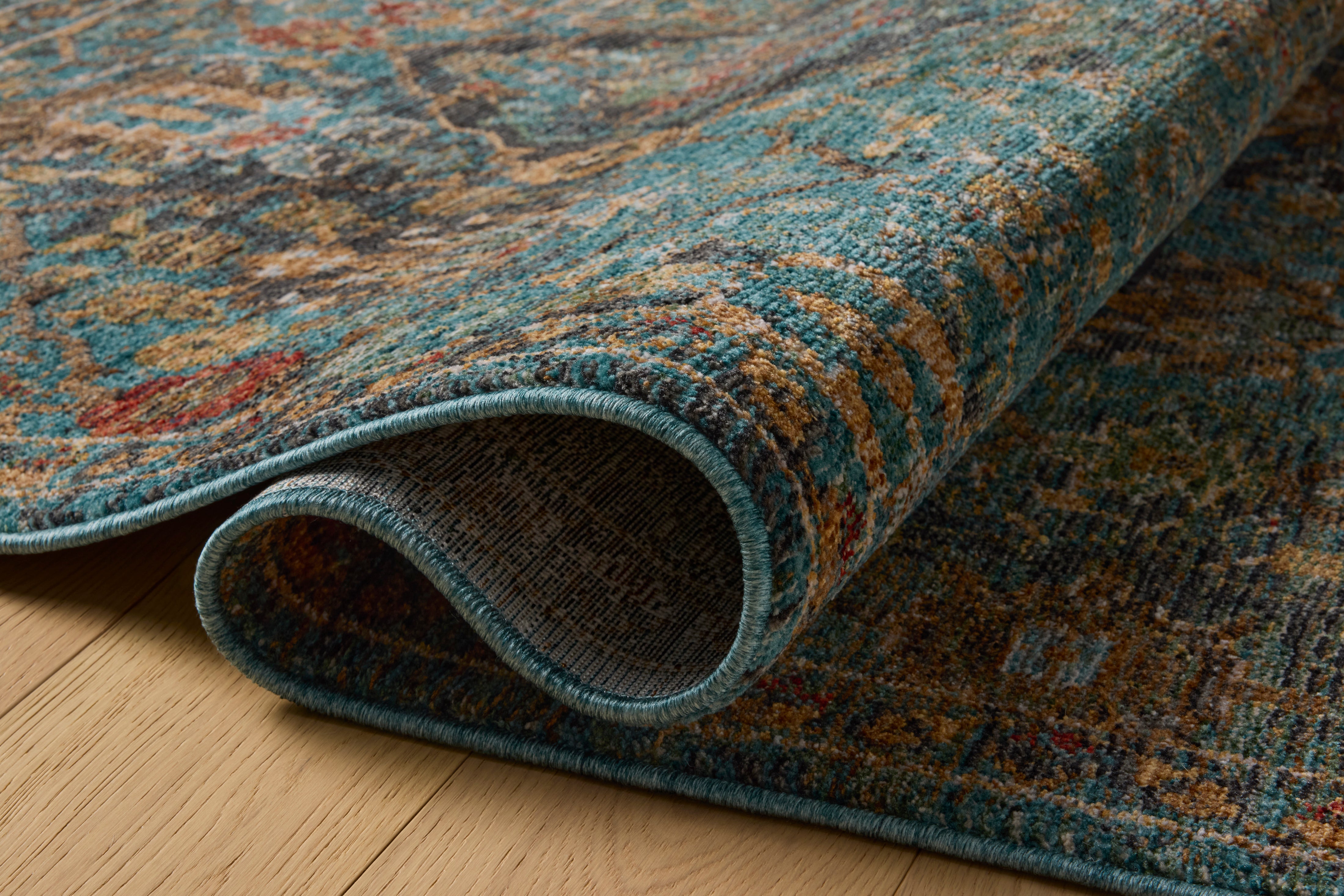 Loloi Winchester Blue Square Rug RUGS - synthetic Loloi