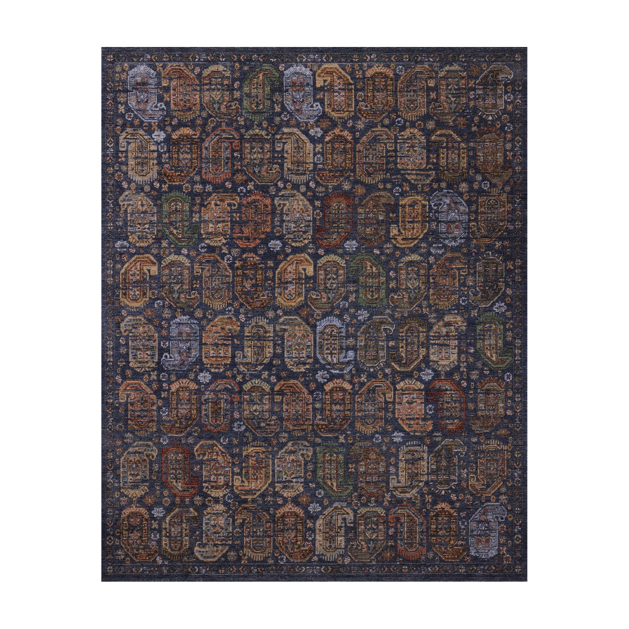 Loloi Winchester Navy / Multi Square Rug RUGS - synthetic Loloi 10'0" x 10'0" Square