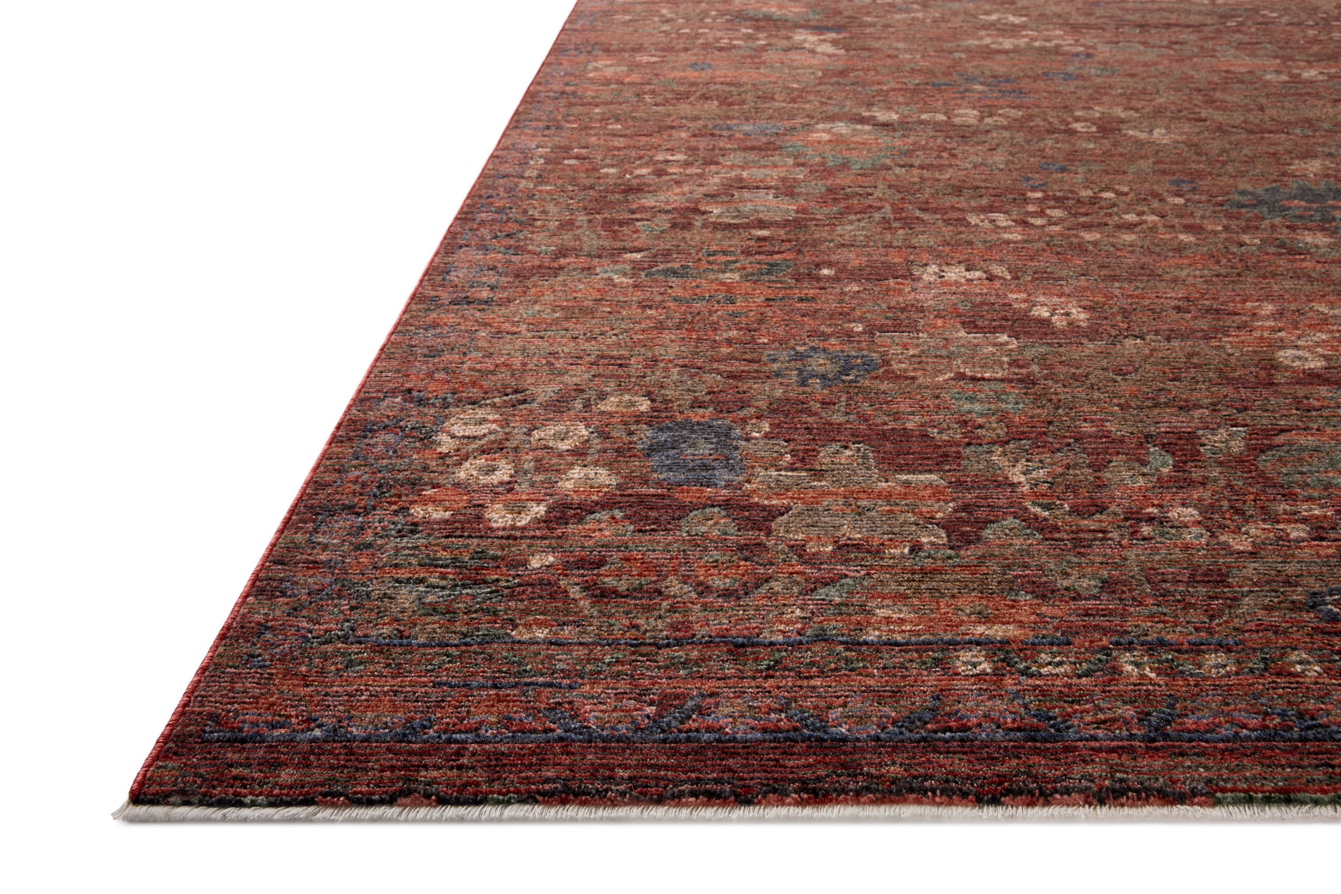 Loloi Winchester Ruby / Mushroom Square Rug RUGS - synthetic Loloi
