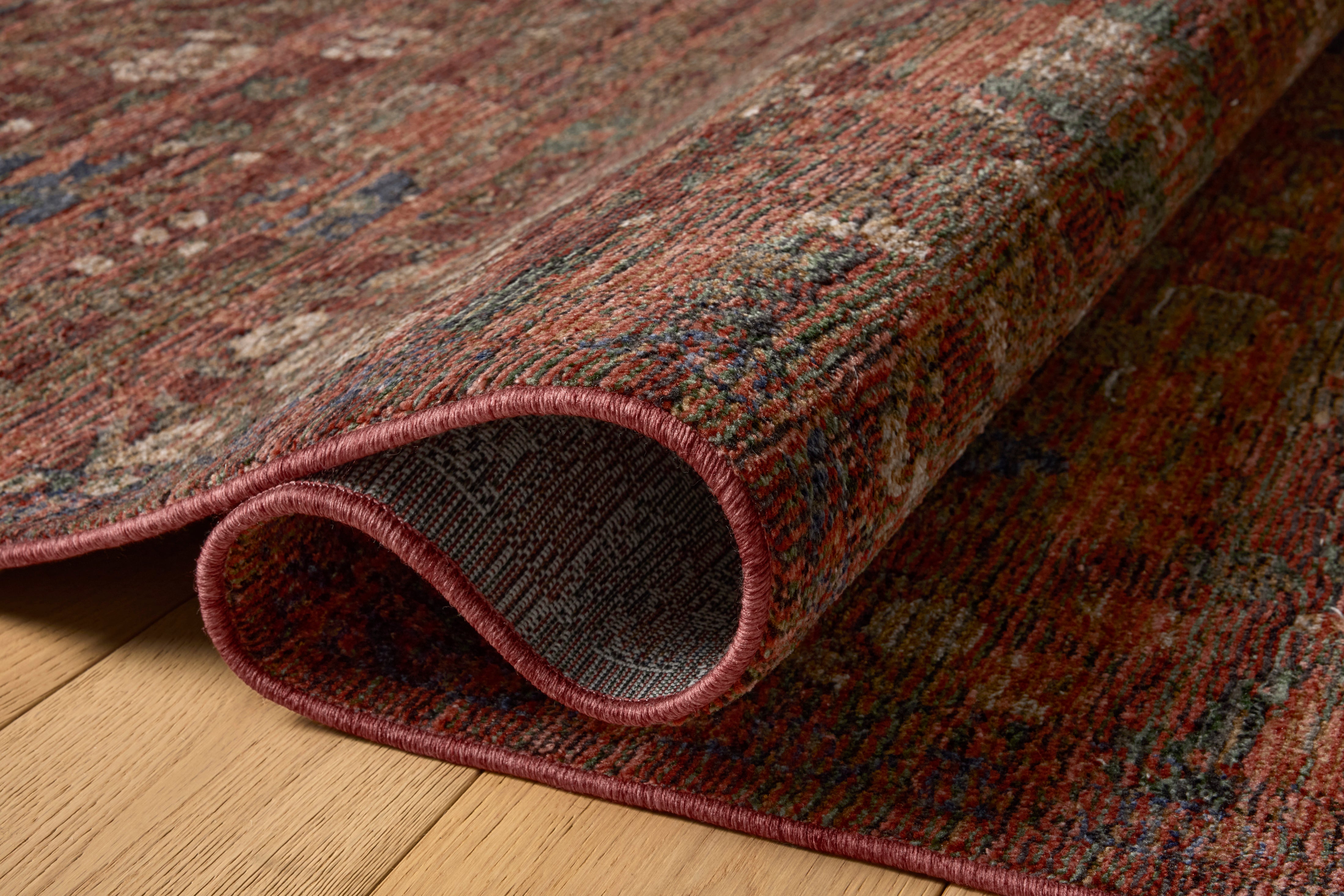 Loloi Winchester Ruby / Mushroom Rug RUGS - synthetic Loloi 18" x 18"