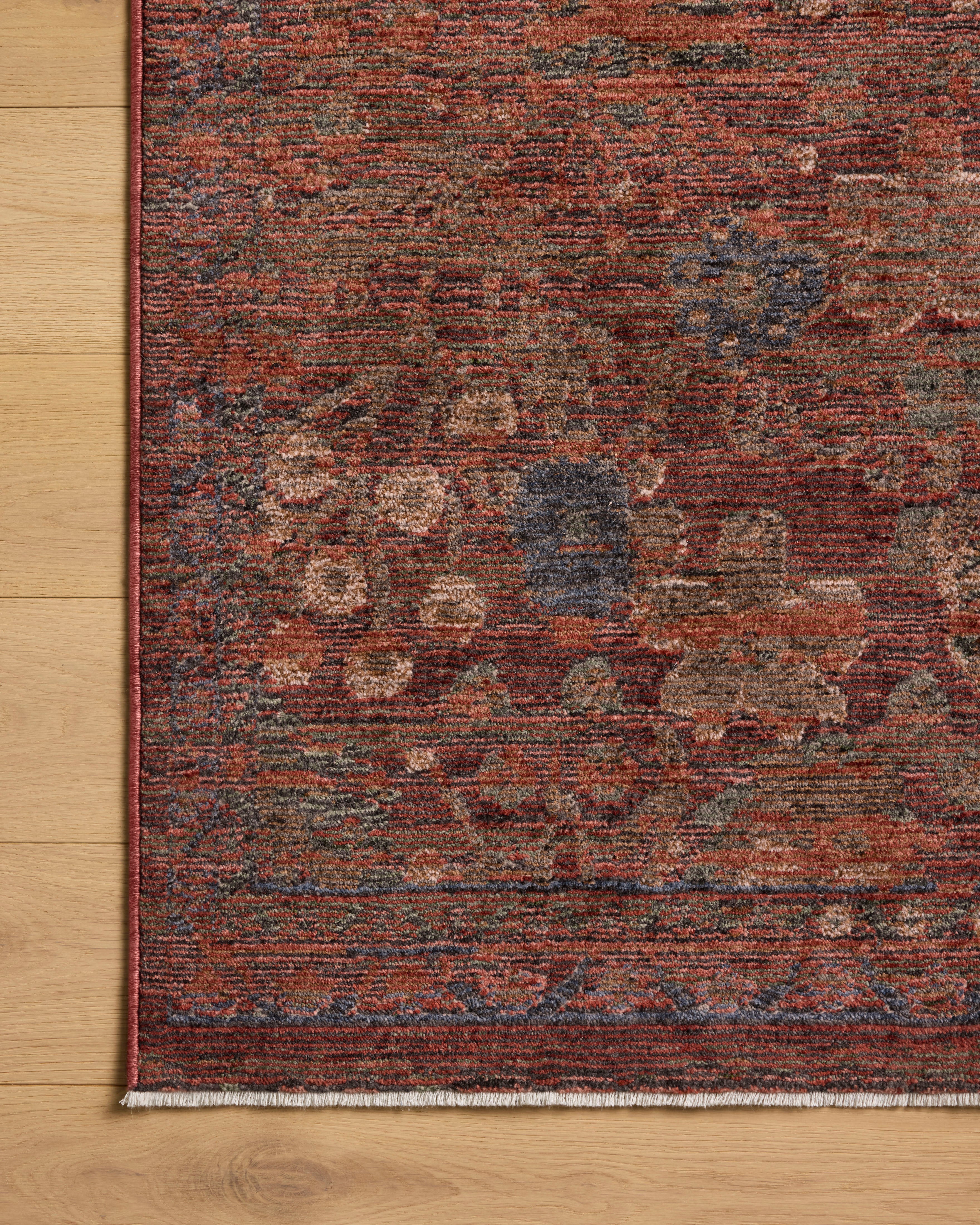 Loloi Winchester Ruby / Mushroom Rug RUGS - synthetic Loloi 18" x 18"