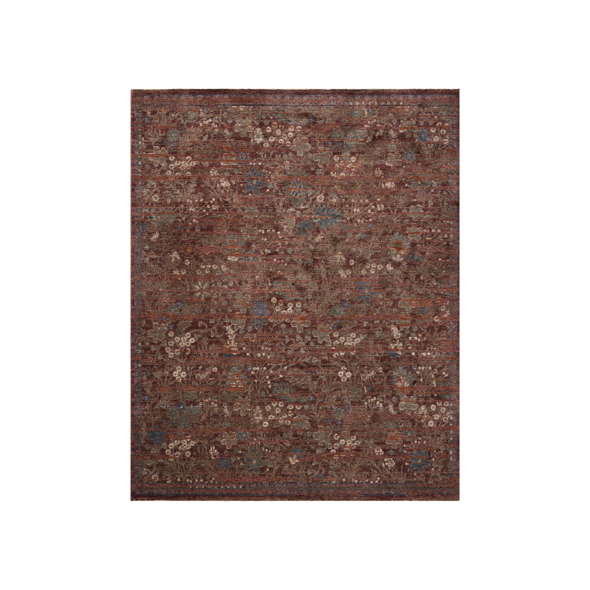Loloi Winchester Ruby / Mushroom Rug RUGS - synthetic Loloi 18" x 18"