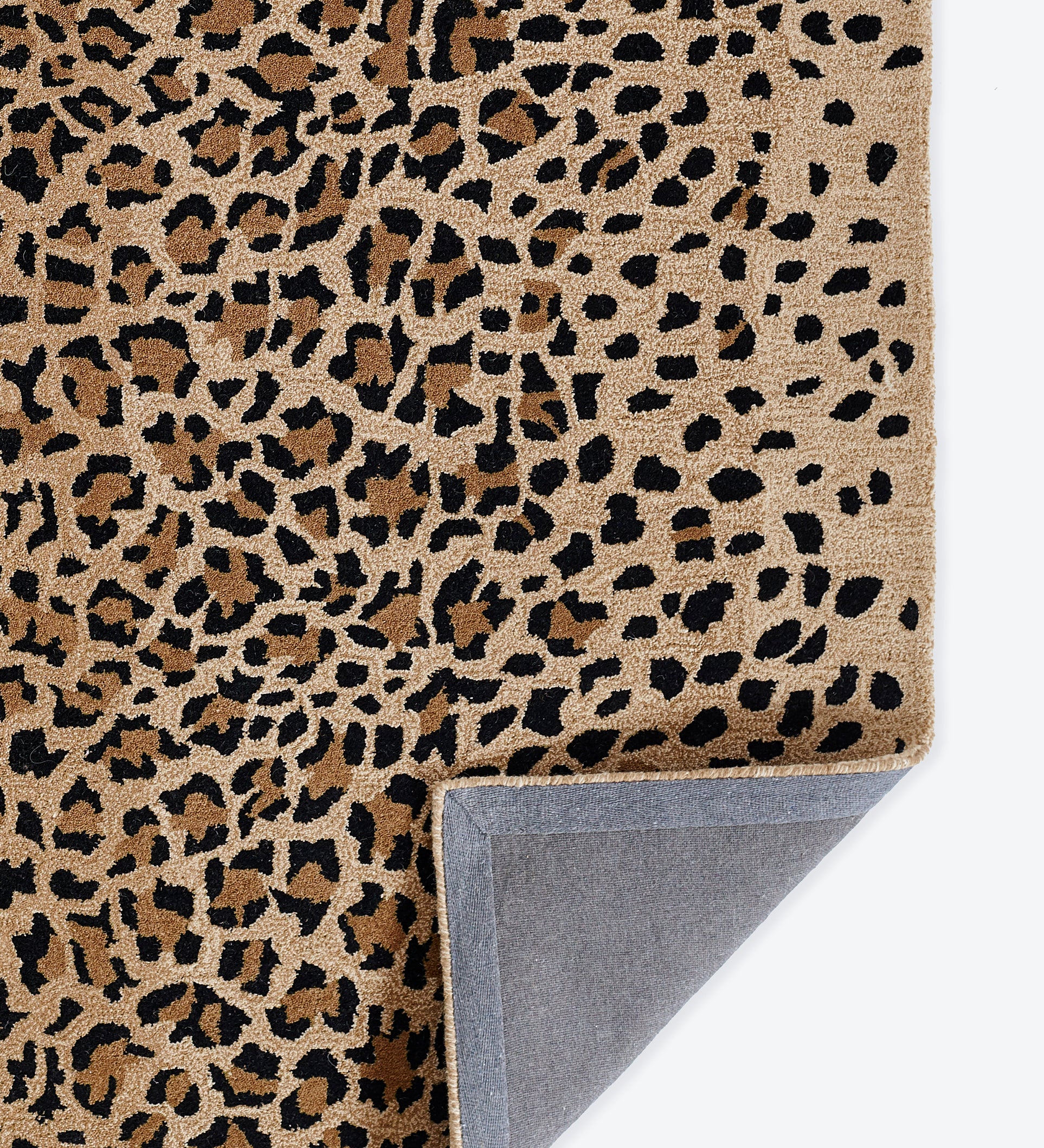 Woodland Leopard Hand Tufted Wool Area Rug RUGS - wool Momeni