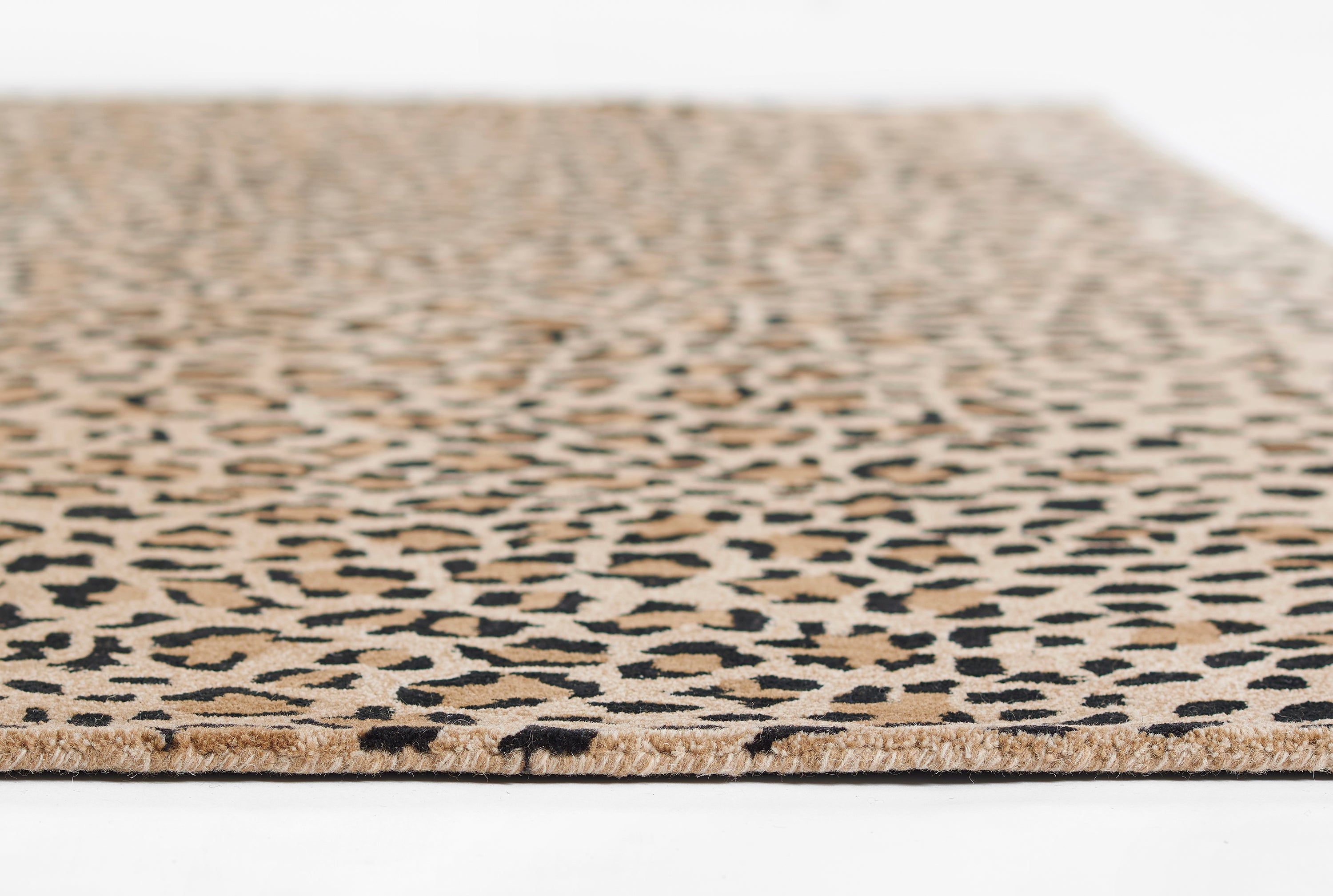 Woodland Leopard Hand Tufted Wool Area Rug RUGS - wool Momeni