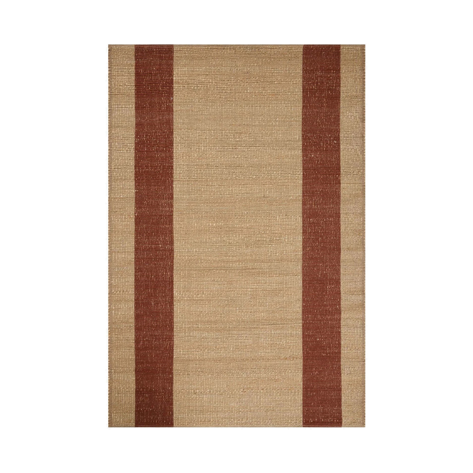 In-house sample - Loloi Weatherstaff Collection DESIGN - Rug Sample Loloi Natural / Brick