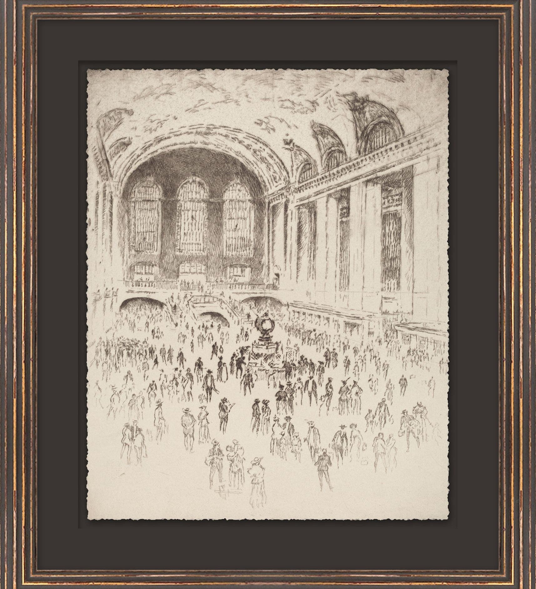 "Sketched in History 7" Framed Art Print – view 2