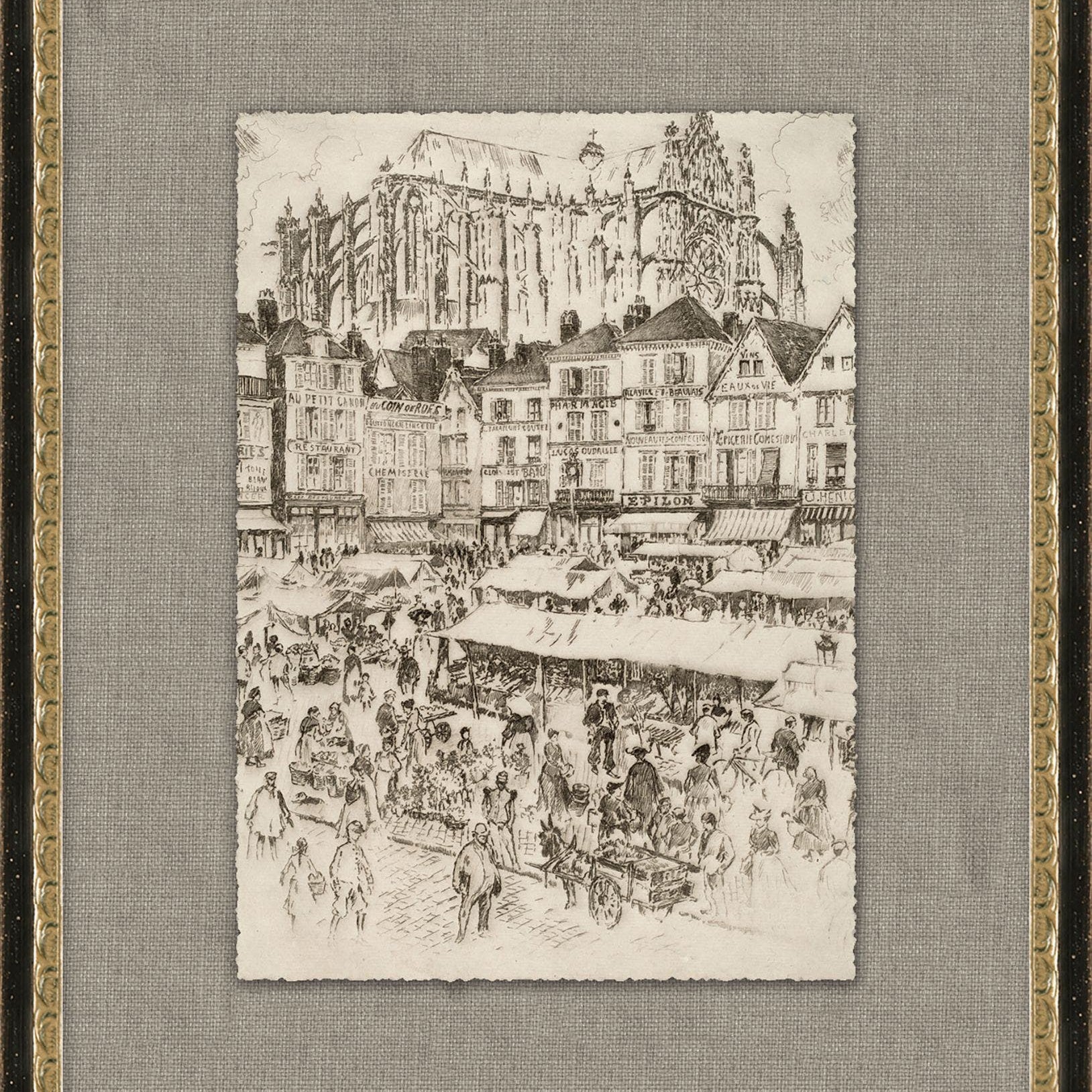"Etched in History 9" Framed Art Print ARTWORK - framed art Wendover Art Group