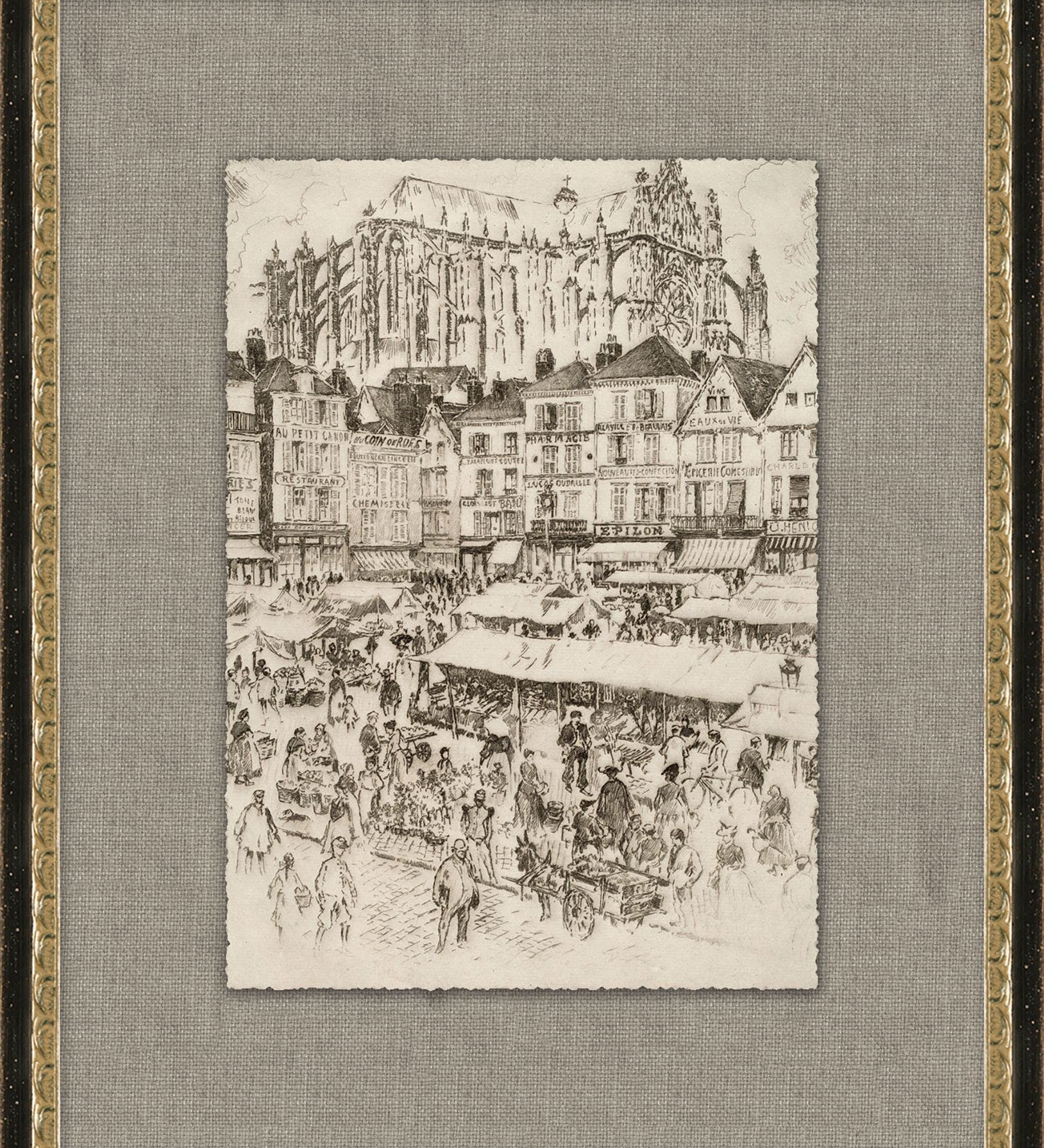 "Sketched in History" Framed Art Print – view 2