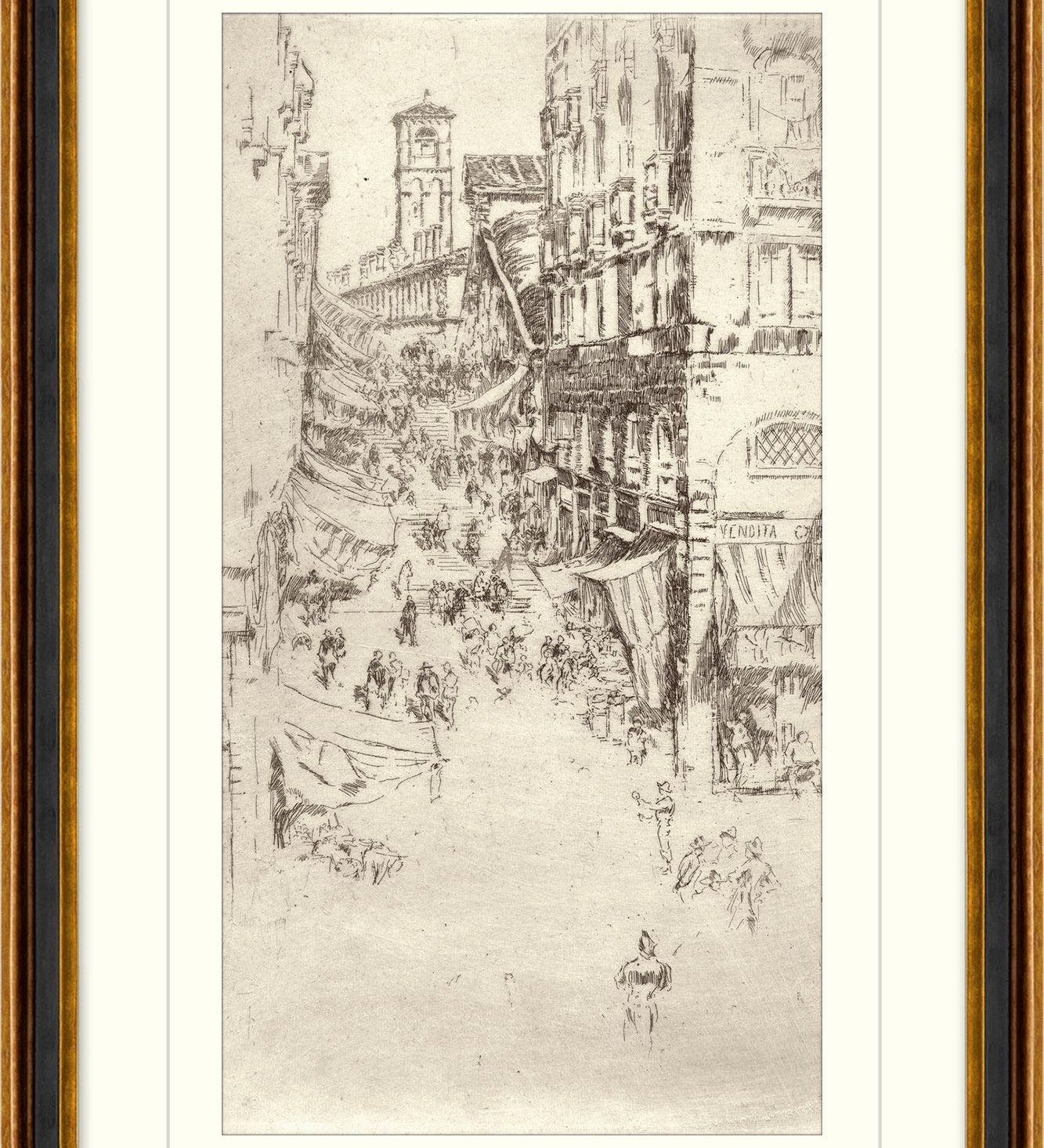 "Sketched in History 14" Framed Art Print – view 2