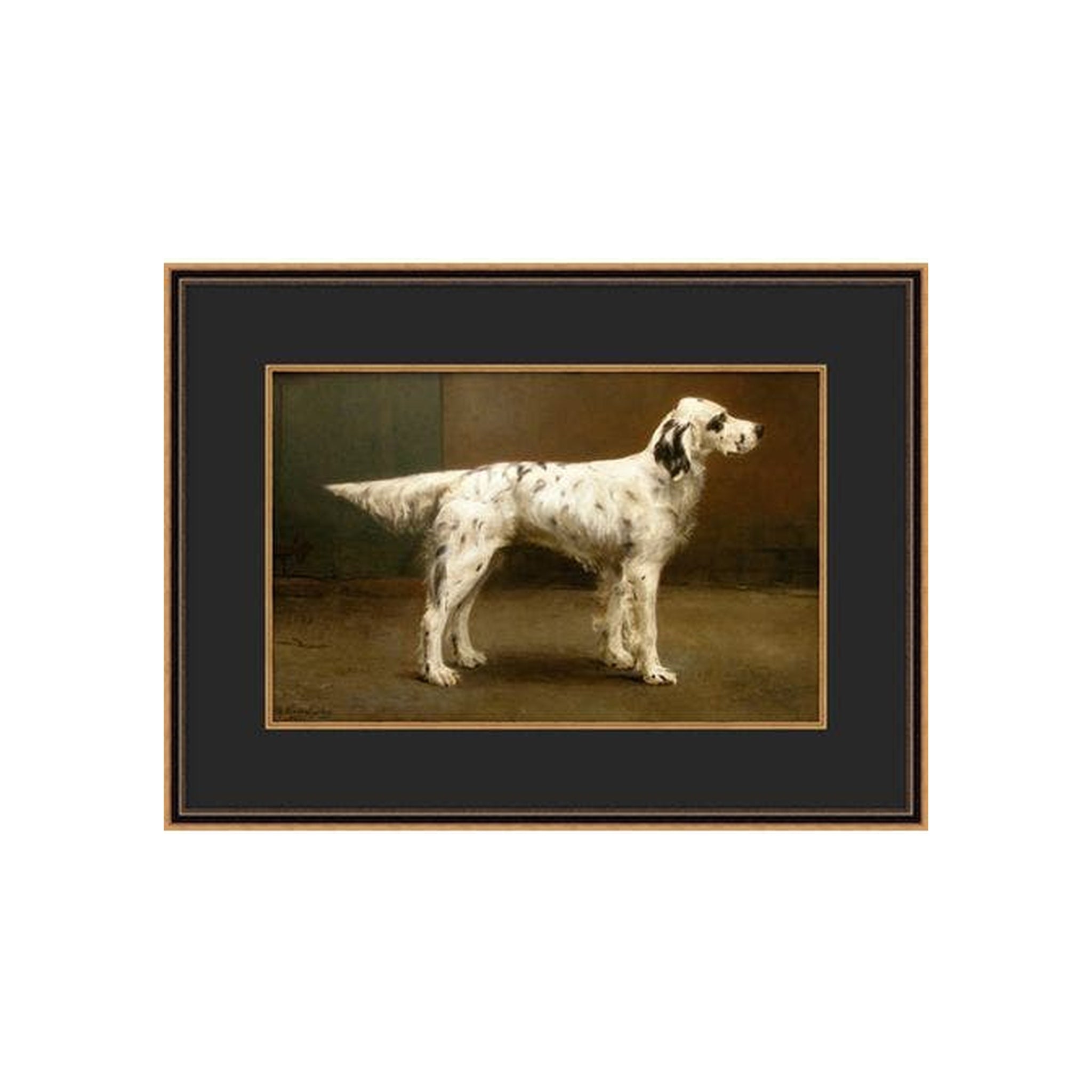 Poised Pup 1 ARTWORK - framed art Wendover Art Group