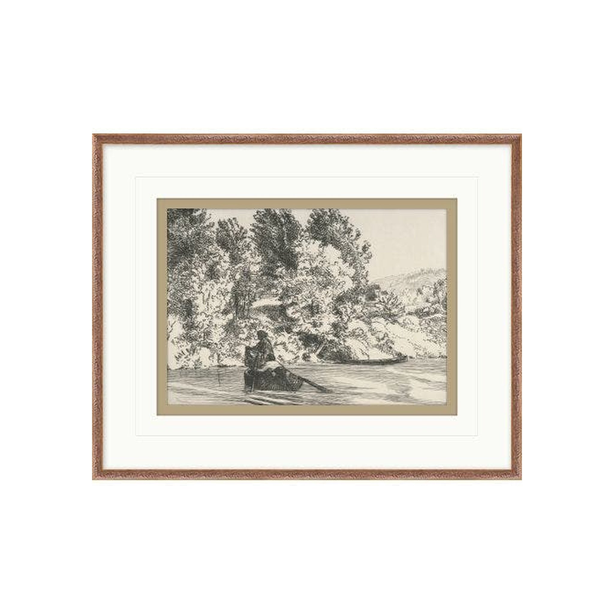 "Sketches on the River" Framed Art Print, Sketches on the River 2