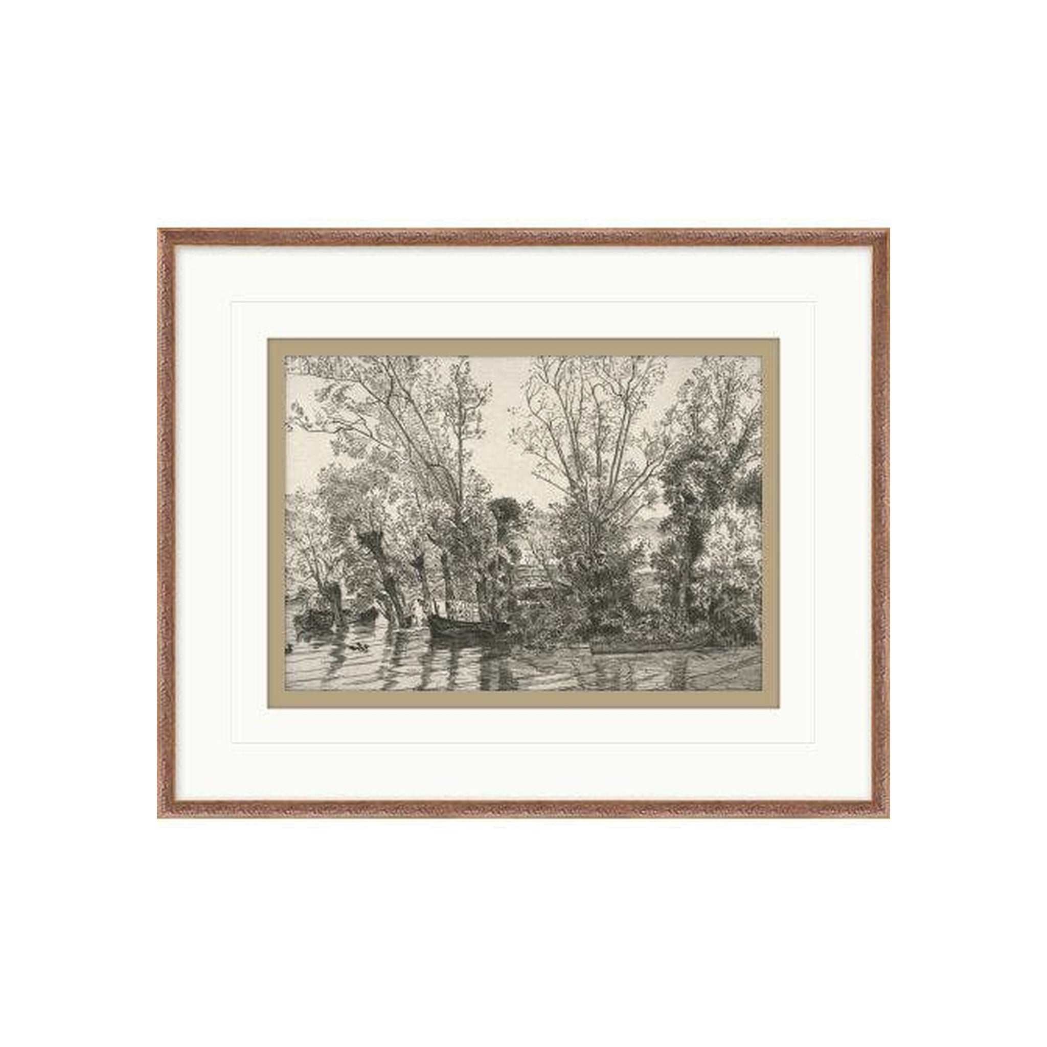 "Sketches on the River" Framed Art Print, Sketches on the River 3