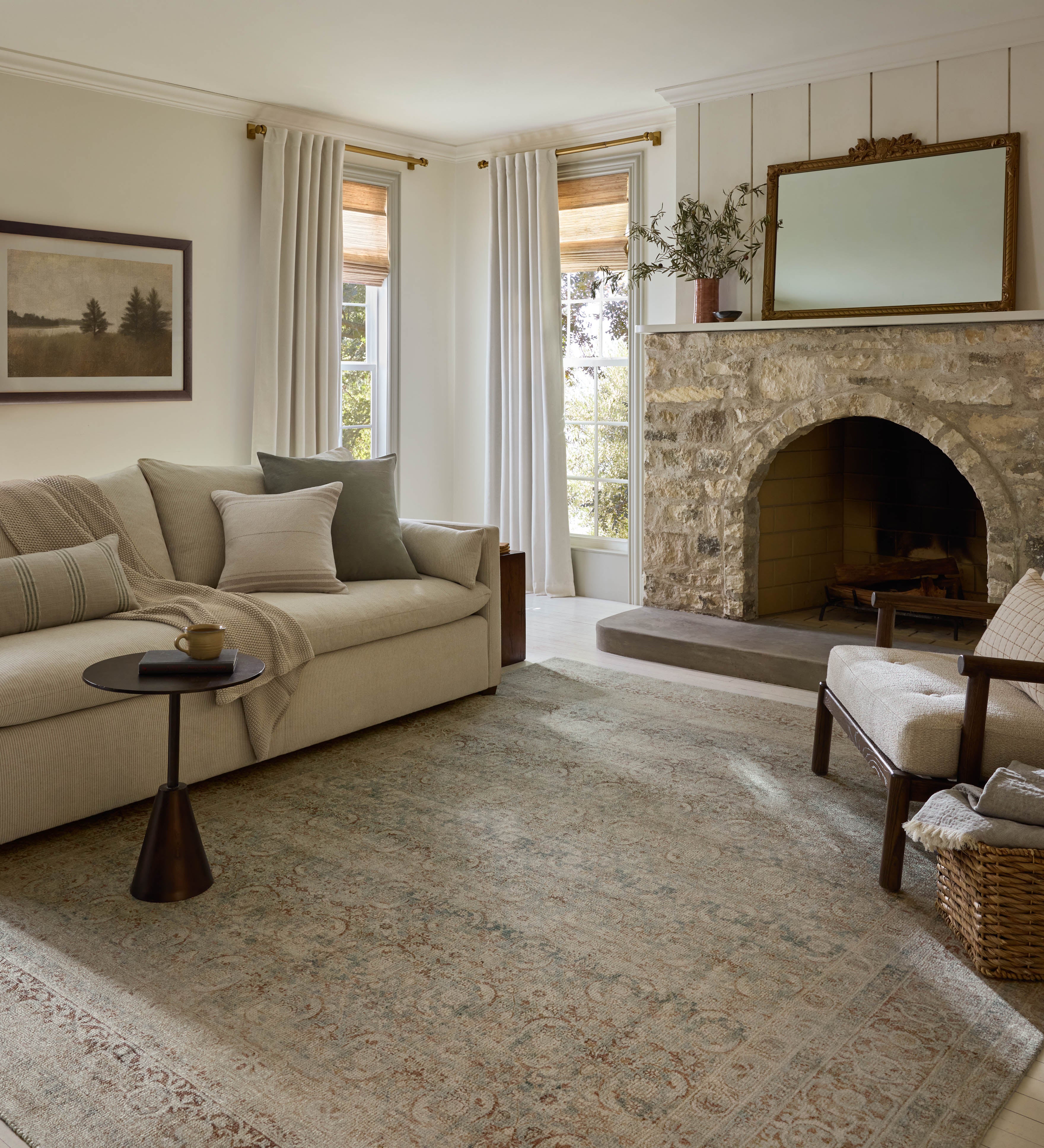 Magnolia Home by Joanna Gaines x Loloi Wimberly Sky / Copper Rug RUGS - synthetic Loloi