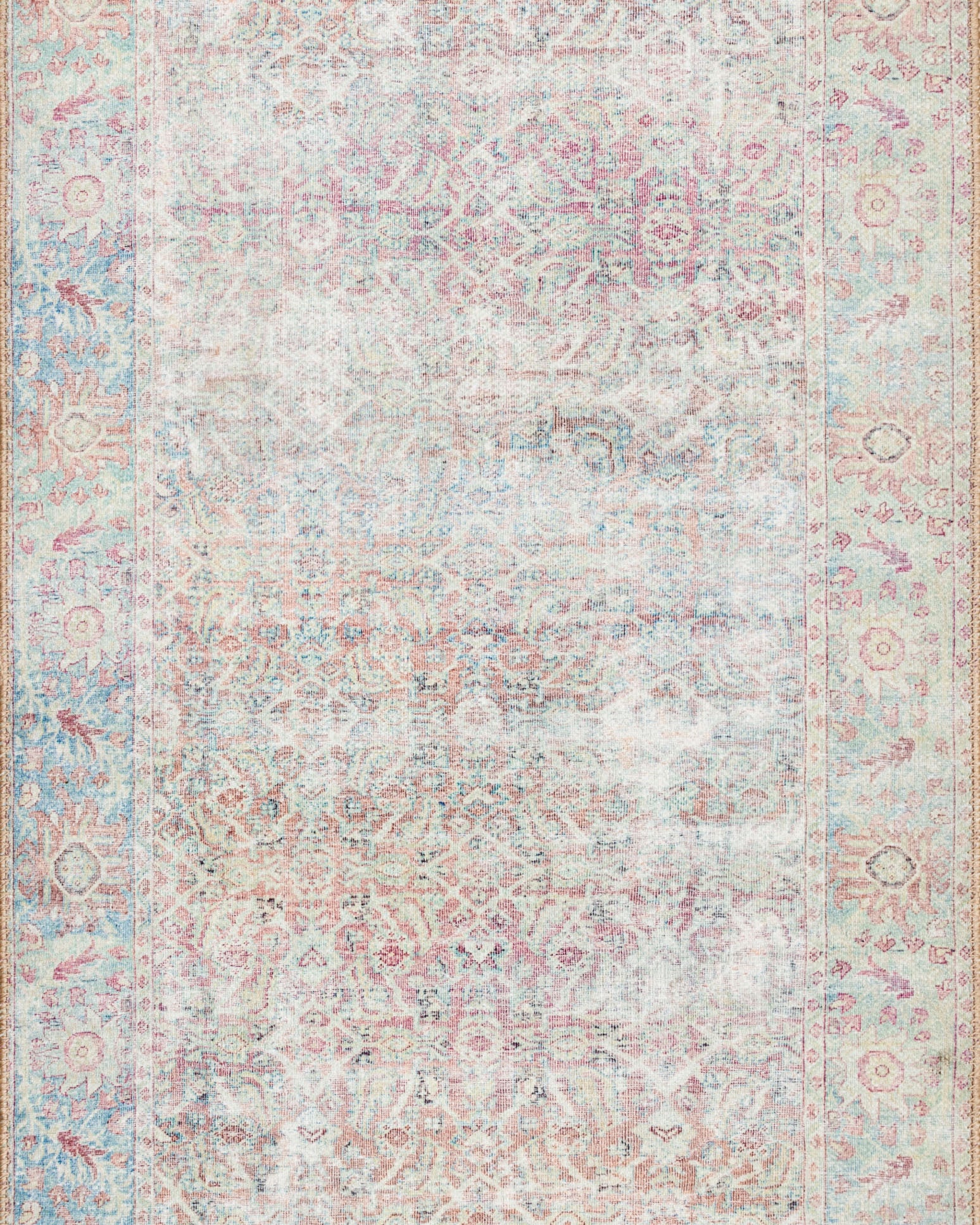 Loloi Wynter Red / Teal Rug RUGS - synthetic Loloi