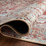 Loloi Wynter Tomato / Teal Rug RUGS - synthetic Loloi