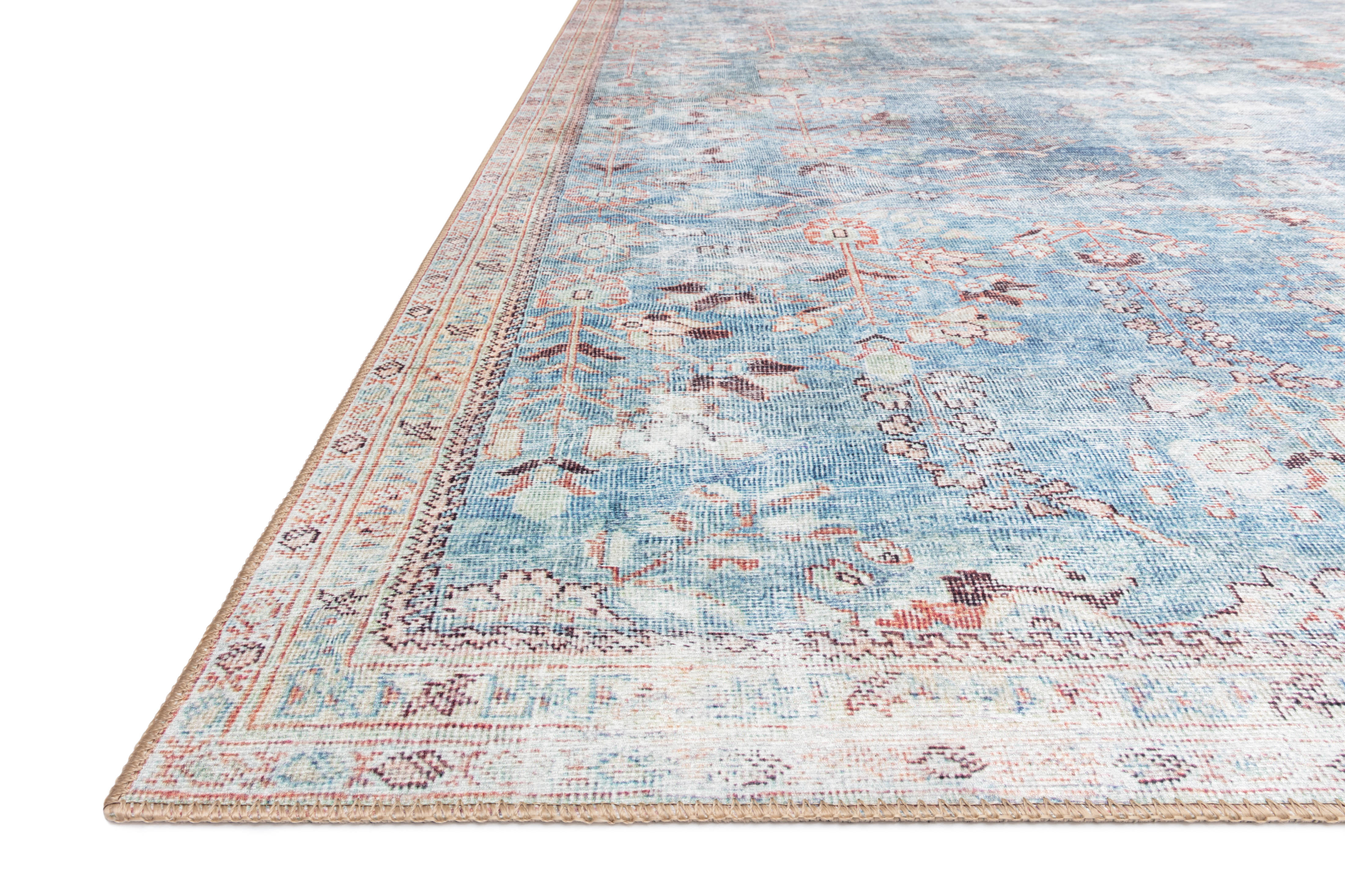 Loloi Wynter Teal / Multi Rug RUGS - synthetic Loloi