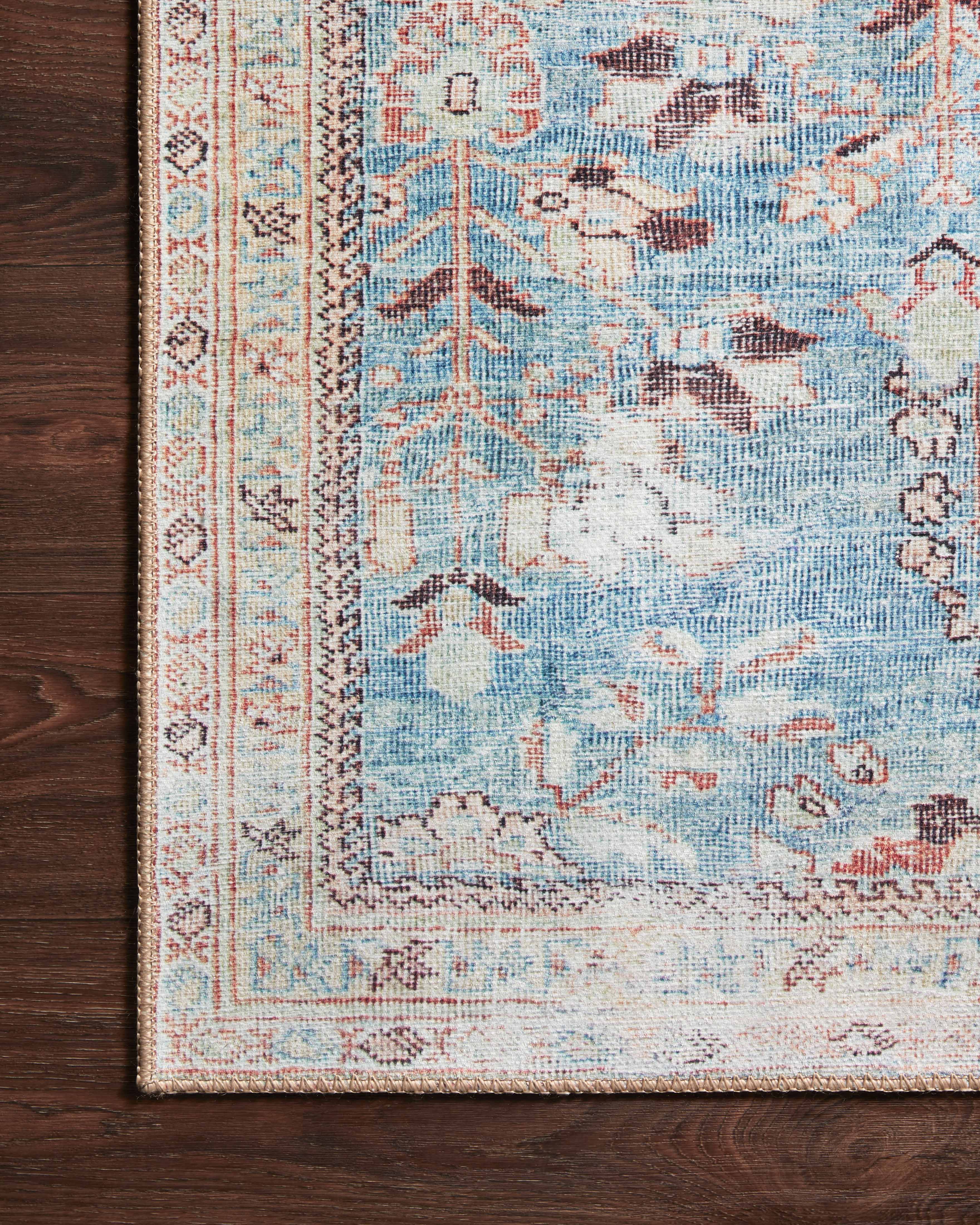Loloi Wynter Teal / Multi Rug RUGS - synthetic Loloi
