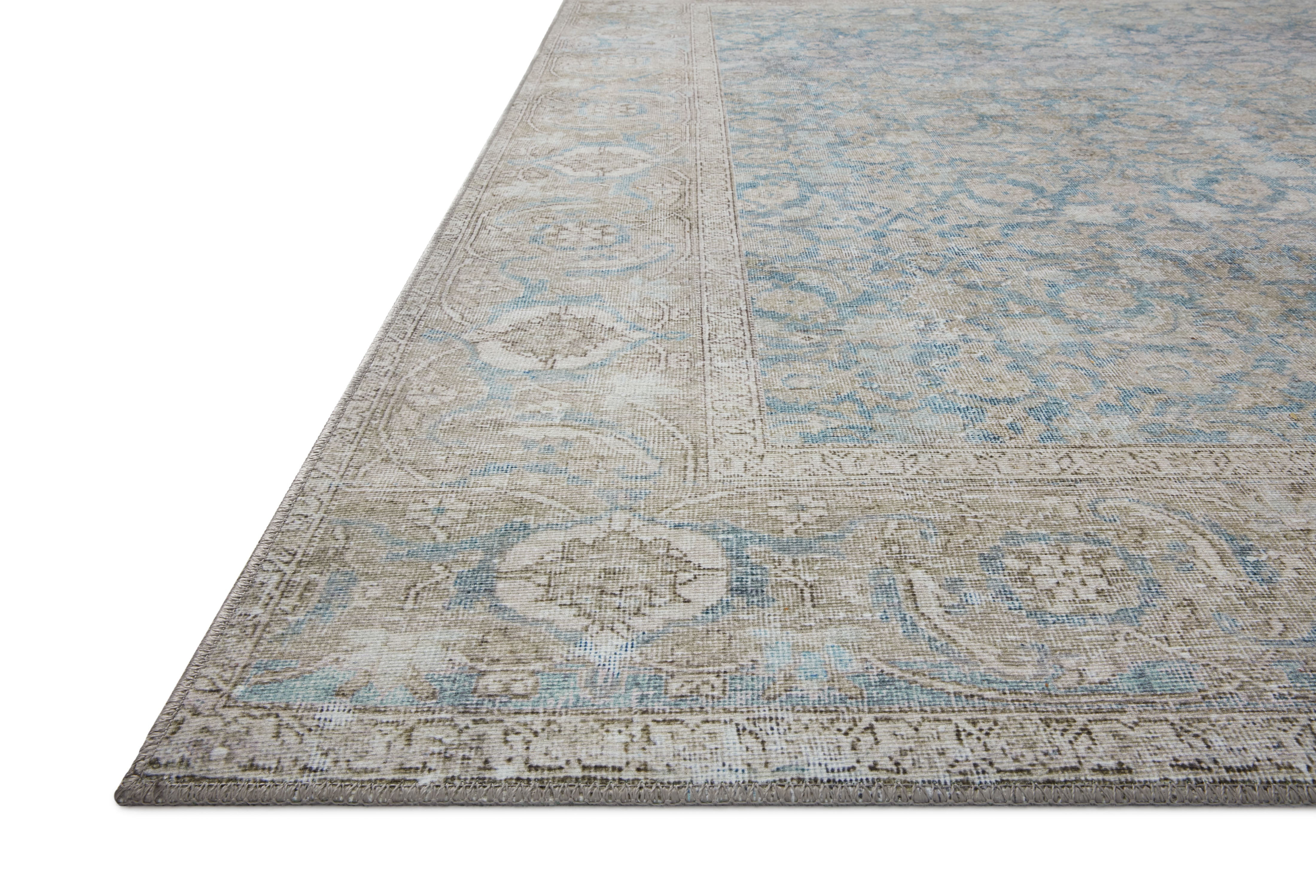 Loloi Wynter Ocean / Silver Rug patterned rugs Loloi