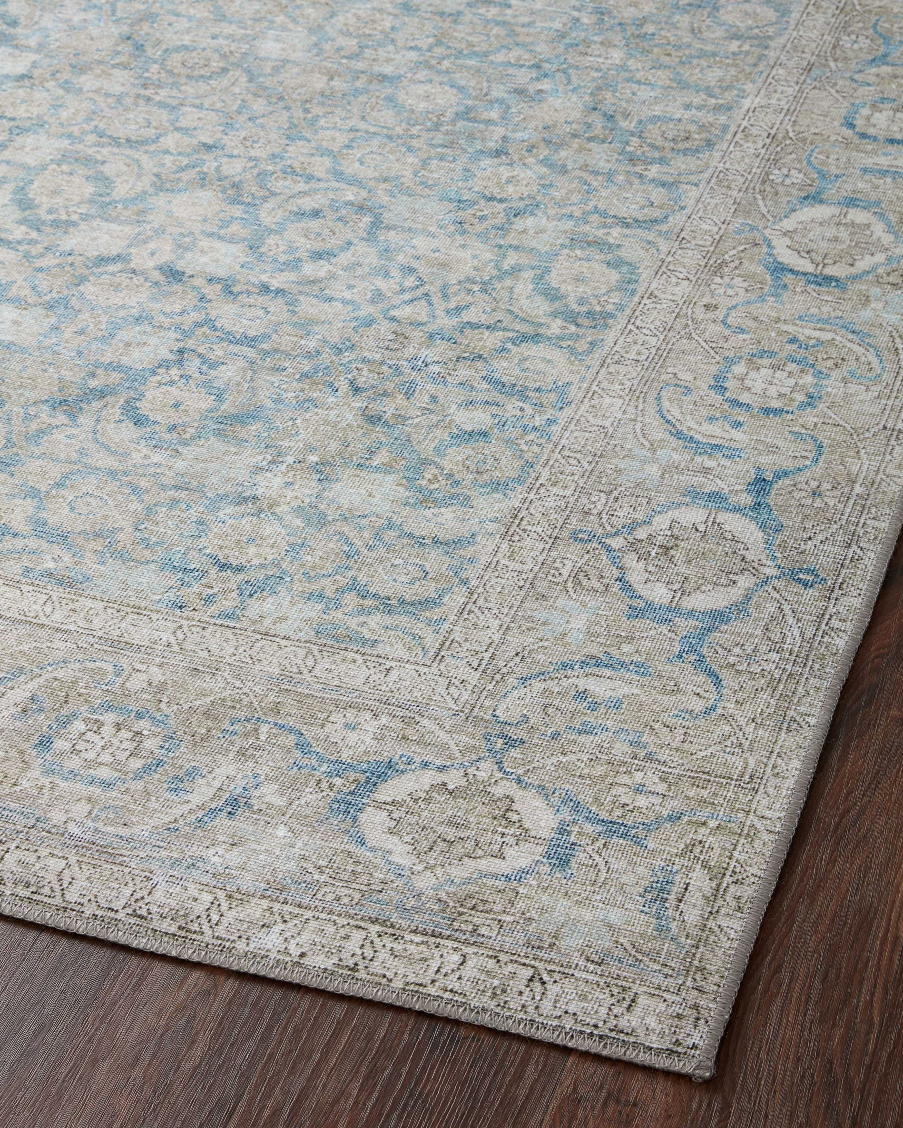 Loloi Wynter Ocean / Silver Rug patterned rugs Loloi