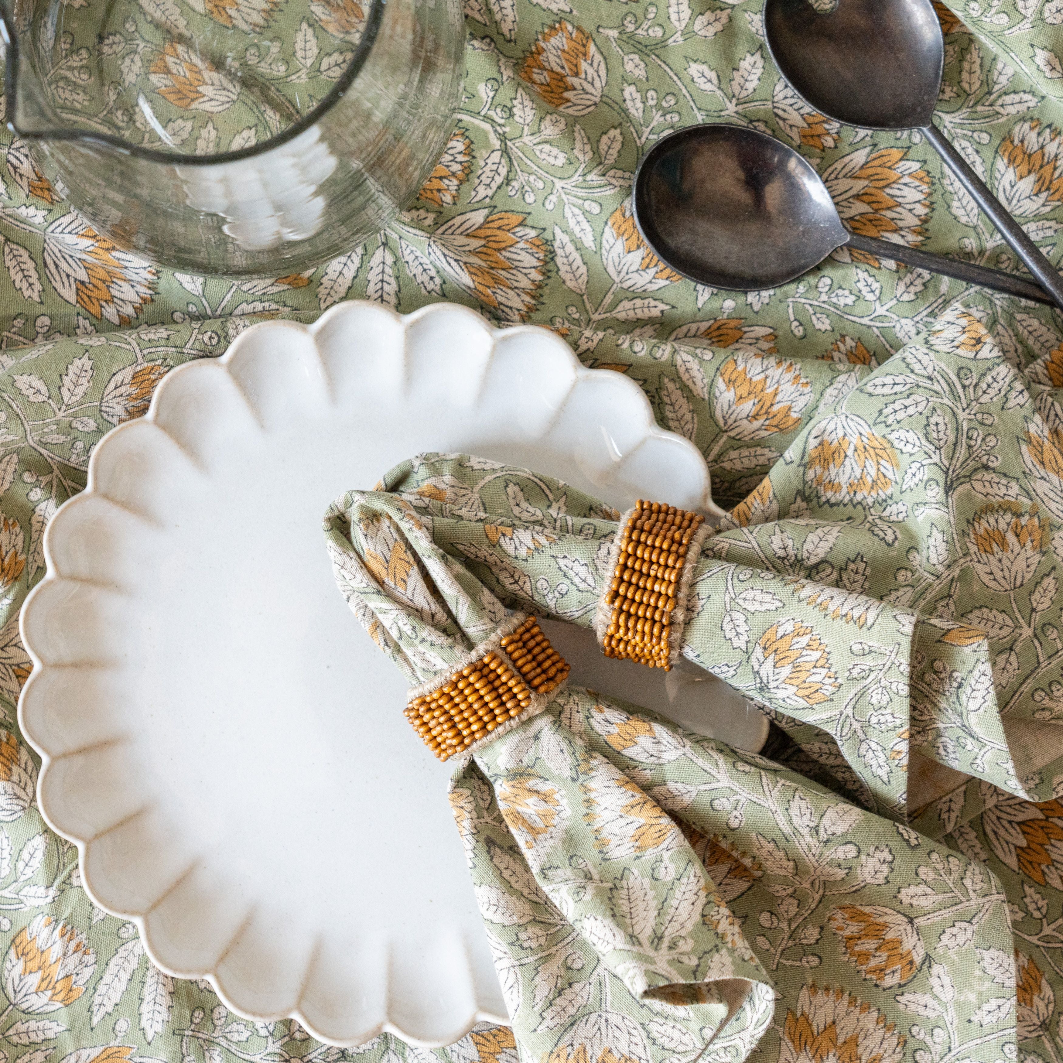 Beaded Napkin Ring - Rug & Weave