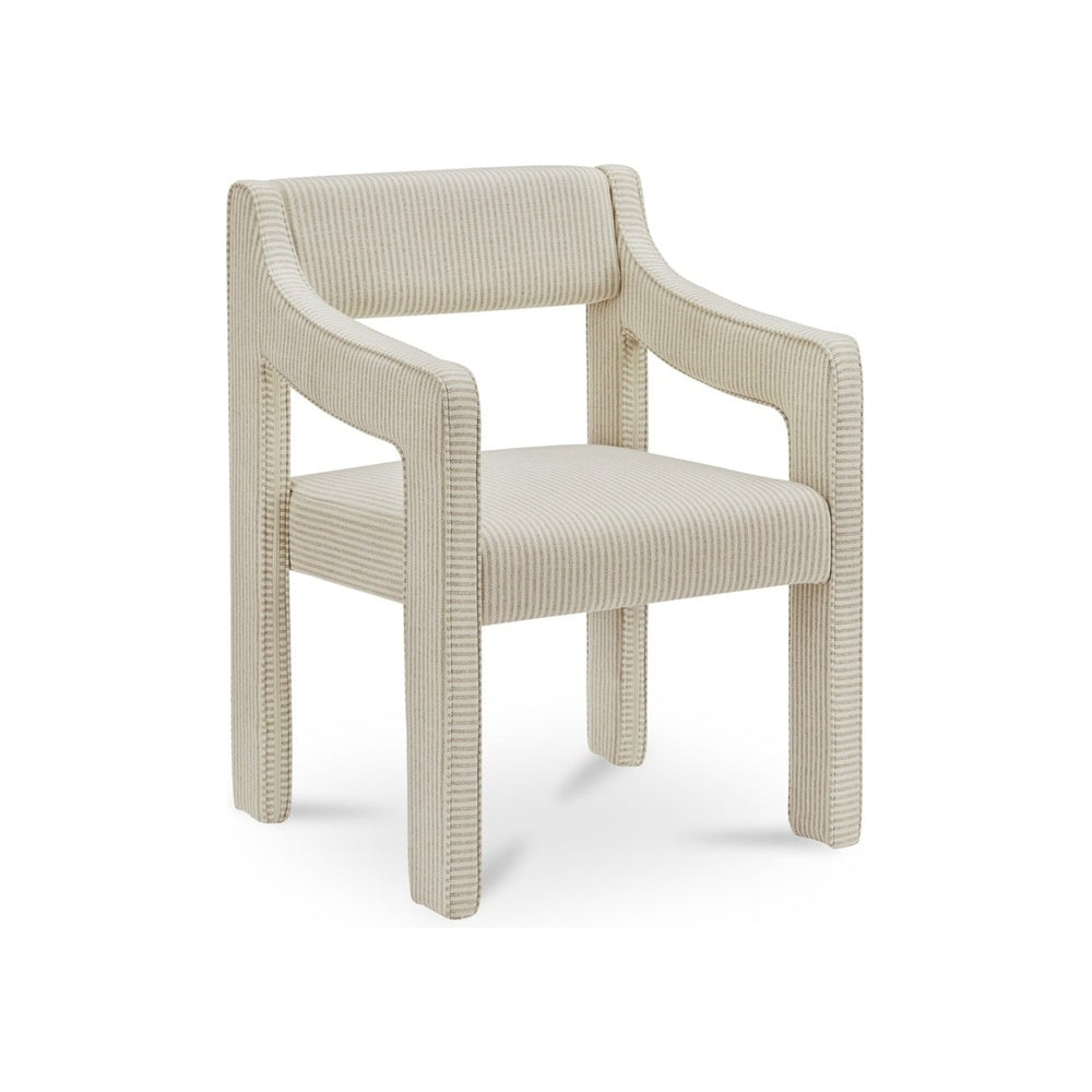 FLOOR MODEL - Elsie Dining Chair - Stripe FURNITURE - floor model Moe's Furniture