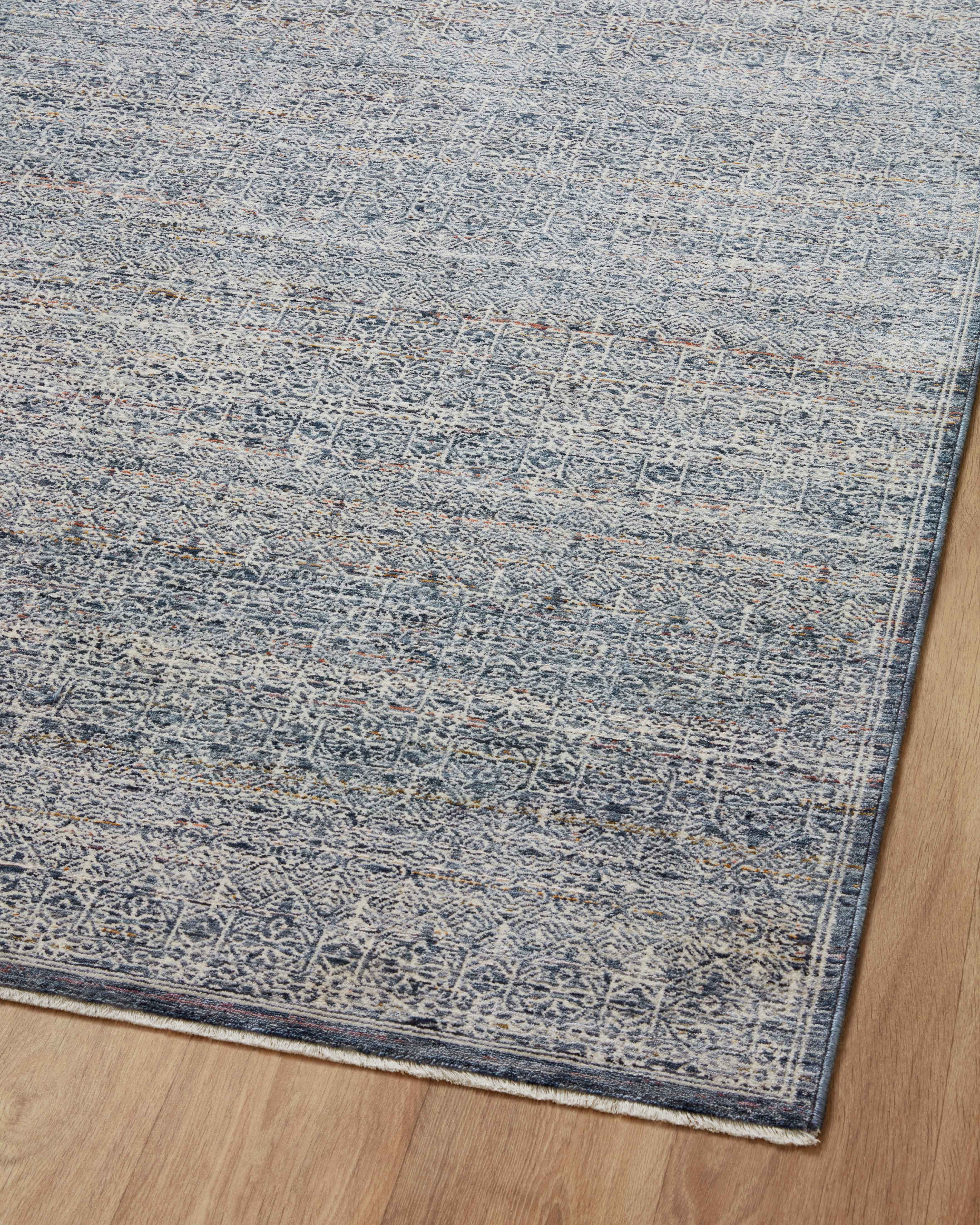 Amber Lewis x Loloi Zuma Denim / Ivory Rug 2-RUGS - patterned Loloi