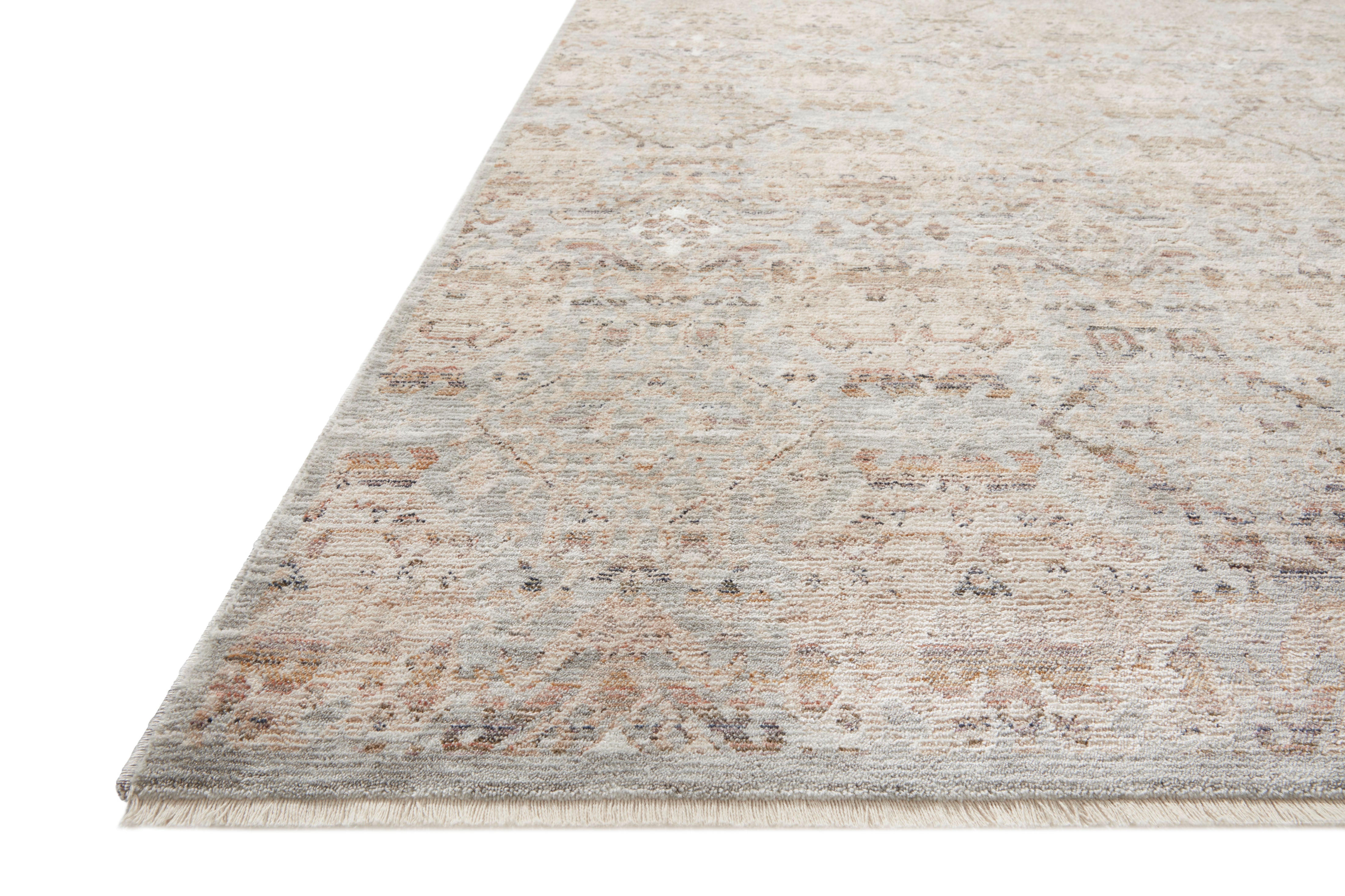 Amber Lewis x Loloi Zuma Silver / Multi Rug RUGS - synthetic Loloi