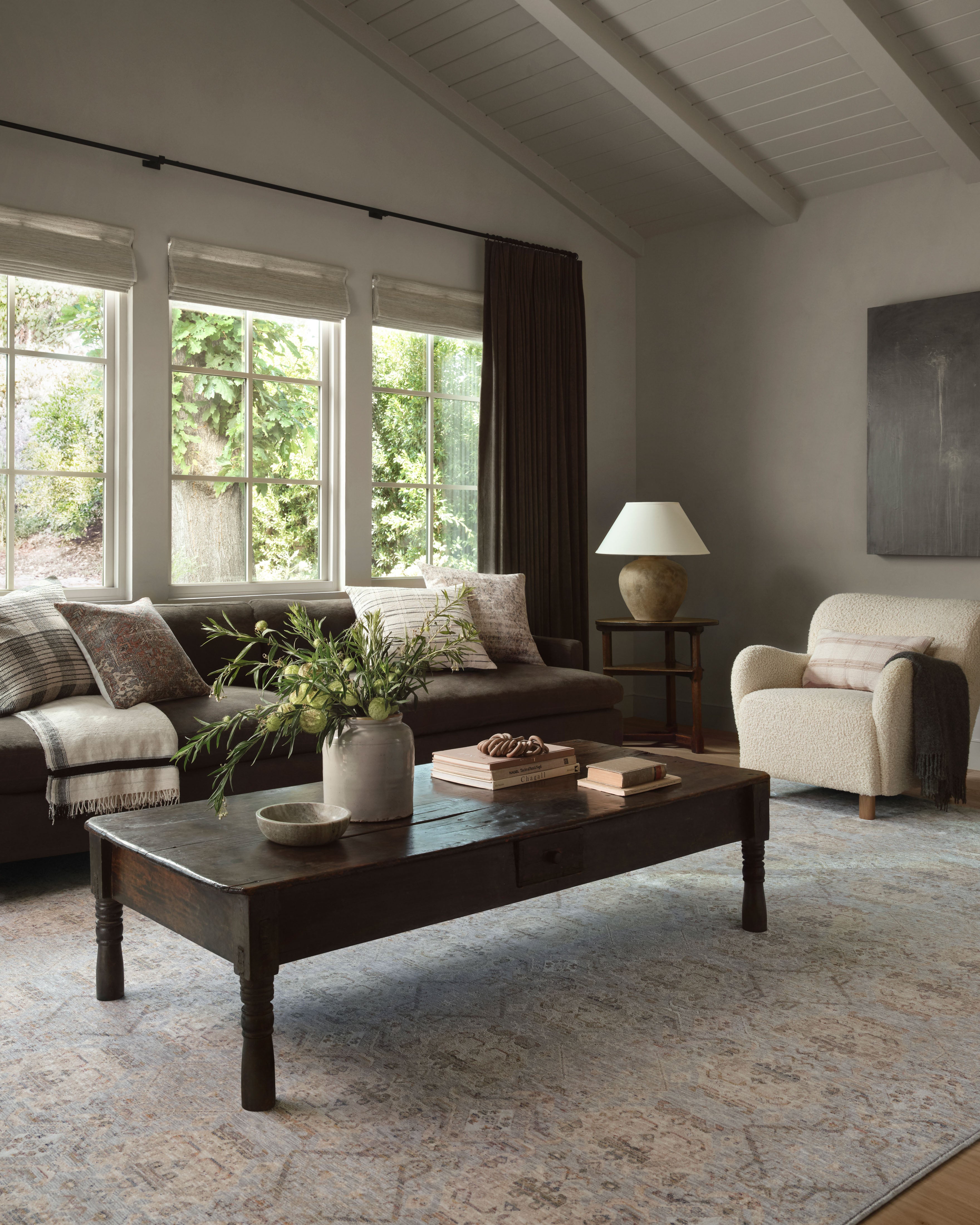 Amber Lewis x Loloi Zuma Silver / Multi Rug RUGS - synthetic Loloi