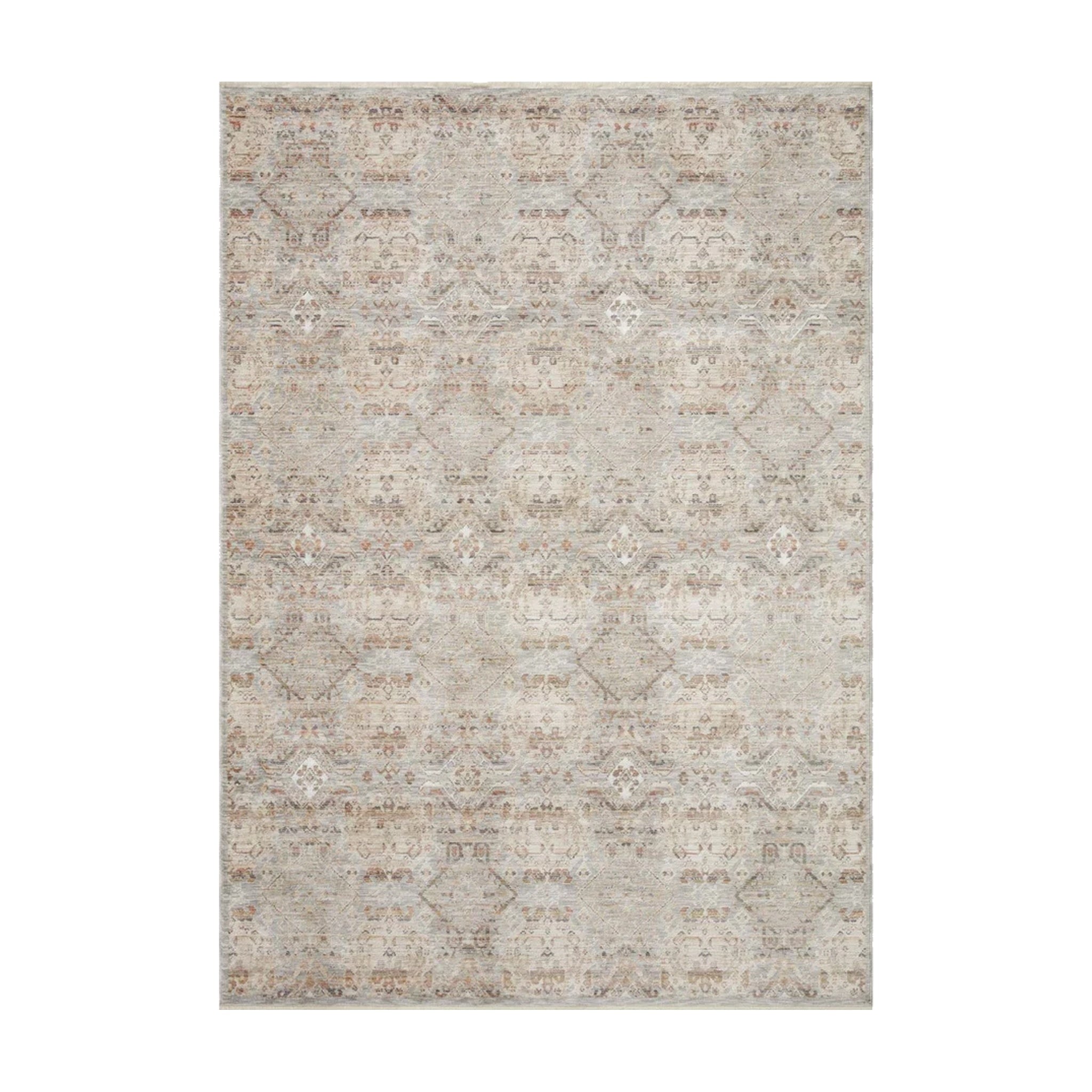 Amber Lewis x Loloi Zuma Silver / Multi Rug RUGS - synthetic Loloi 18" x 18"