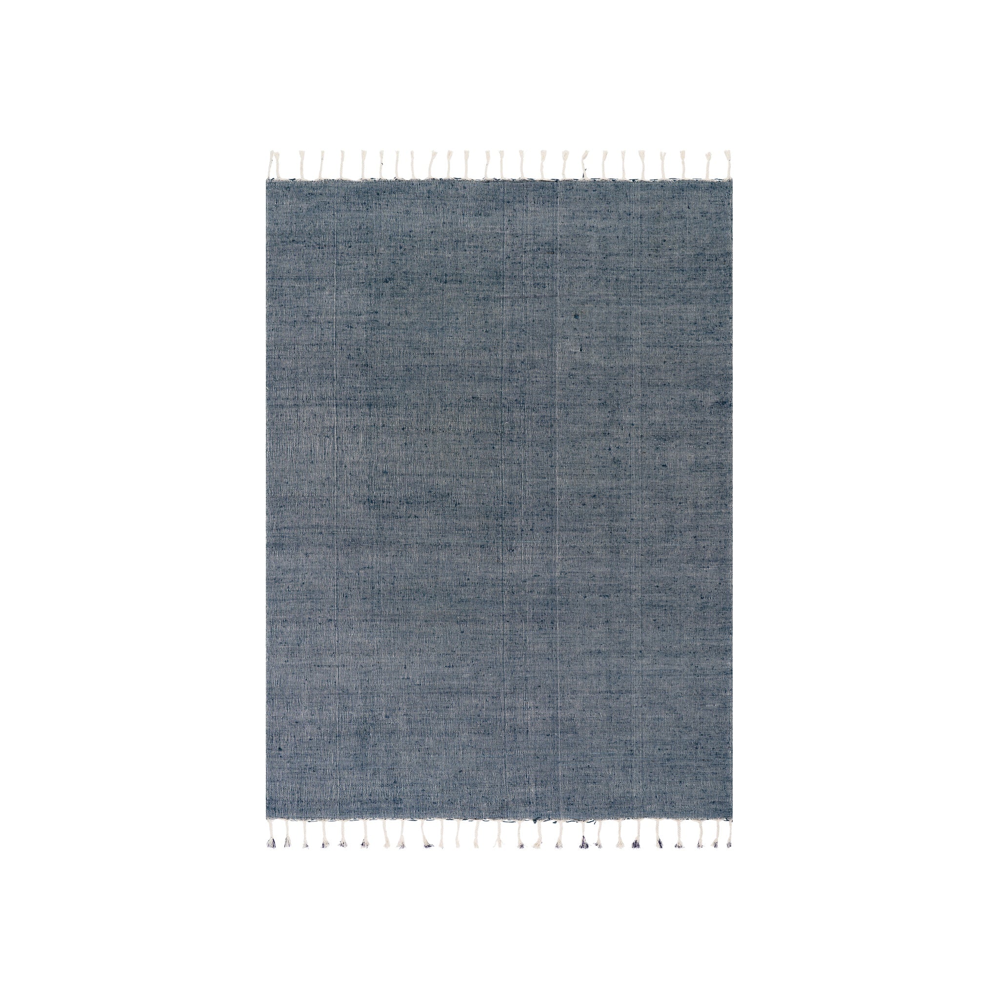 Lioro Plaid Handmade Cotton Rug RUGS - cotton Dash & Albert Charcoal 5' x 8'