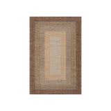 Tavira Modern Bordered Indoor Rug RUGS - jute Dash & Albert Brown 2' x 3'