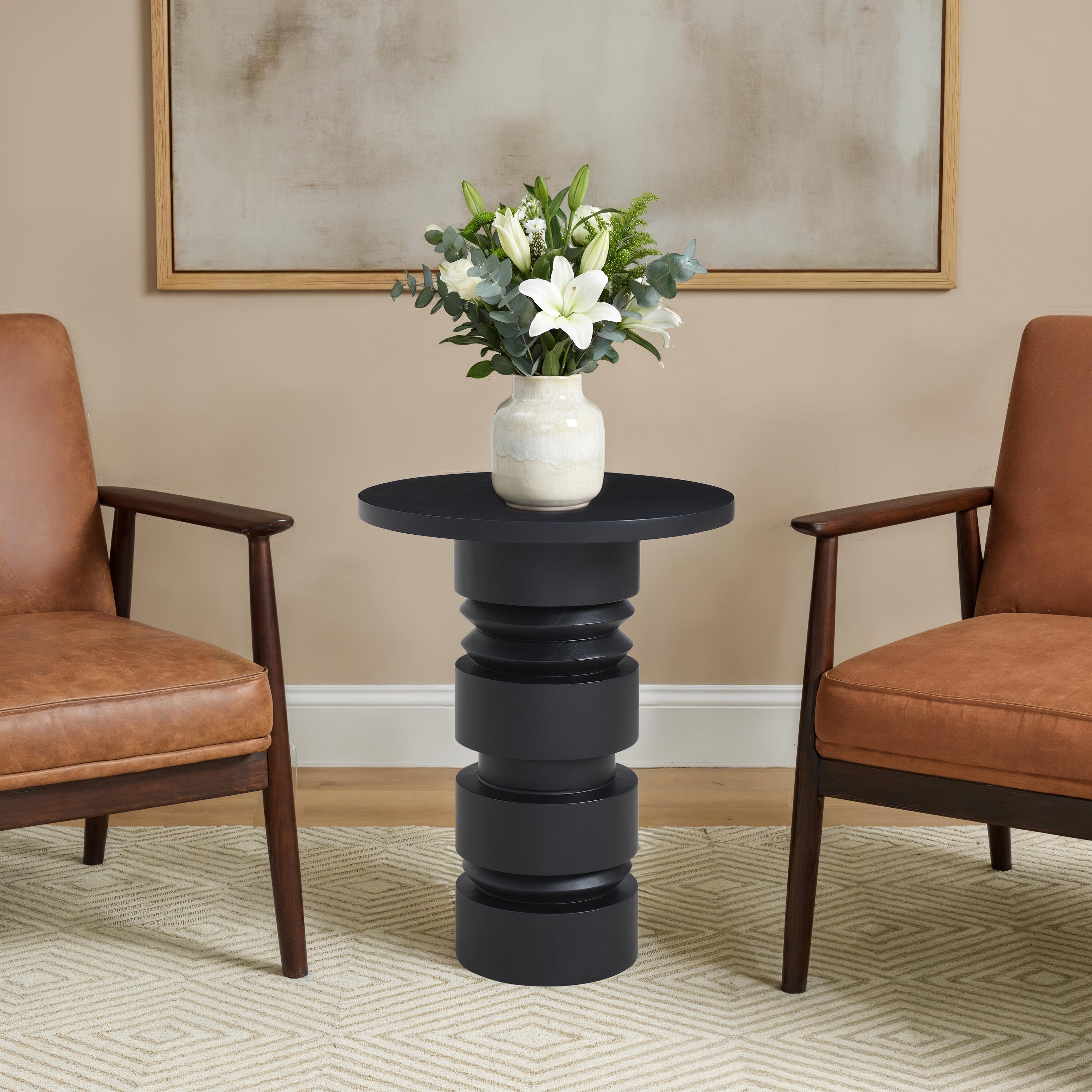 Talbot Mango Wood Side Table – view 2
