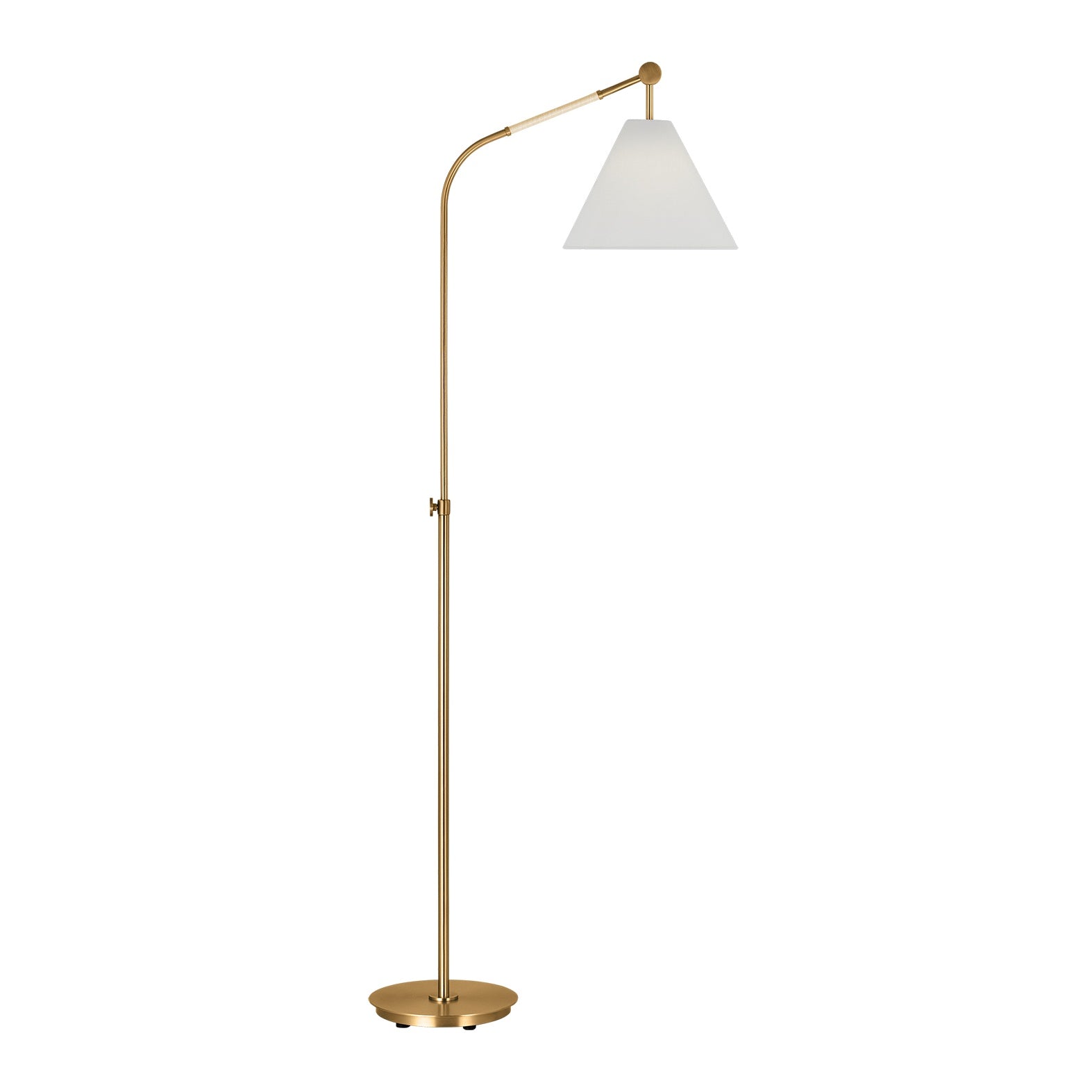 Remy Medium Task Floor Lamp LIGHTING - floor lamp Visual Comfort Burnished Brass
