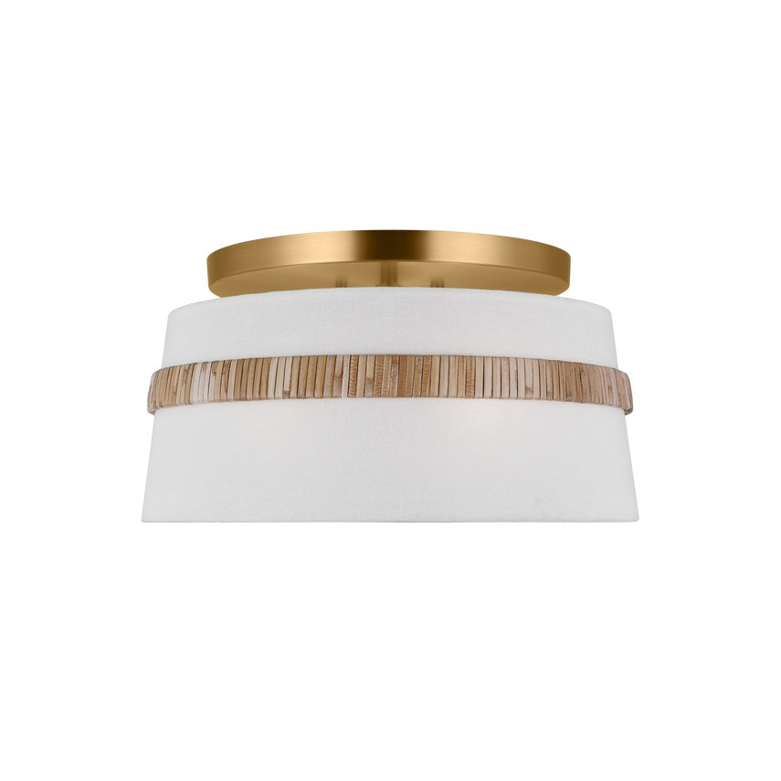 Cordtlandt Semi-Flush Mount LIGHTING - flush mount Visual Comfort Small Rattan