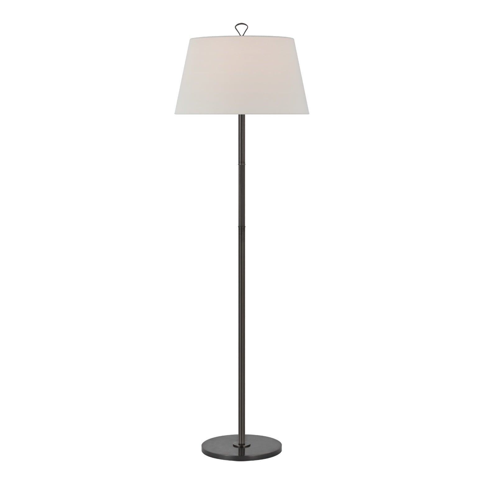 Griffin Large Floor Lamp LIGHTING - floor lamp Visual Comfort - Signature Bronze and Chocolate Leather