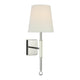 Polished Nickel and Parchment Leather